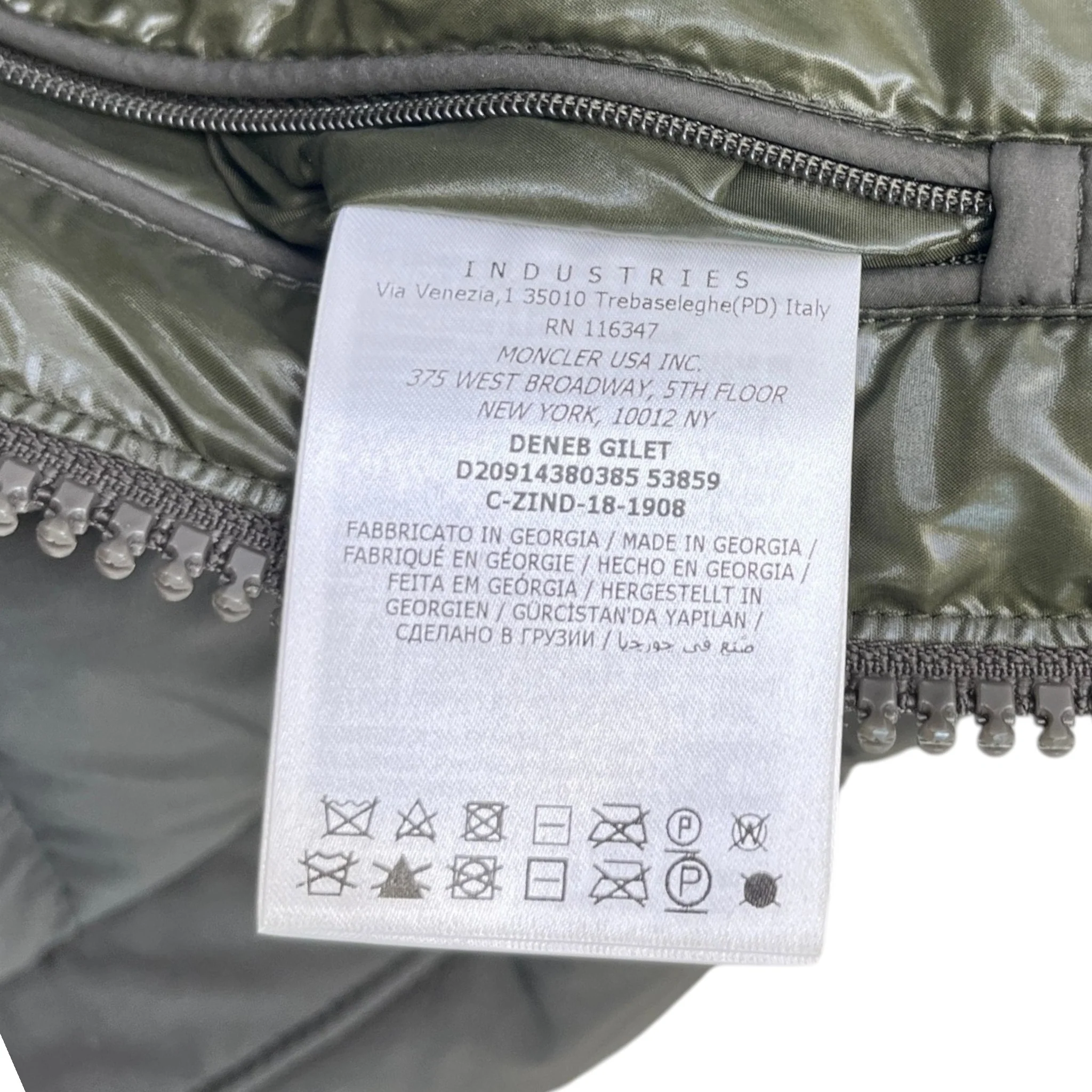 Men's Deneb Gilet Khaki Size 6 / XXXL - Image 8