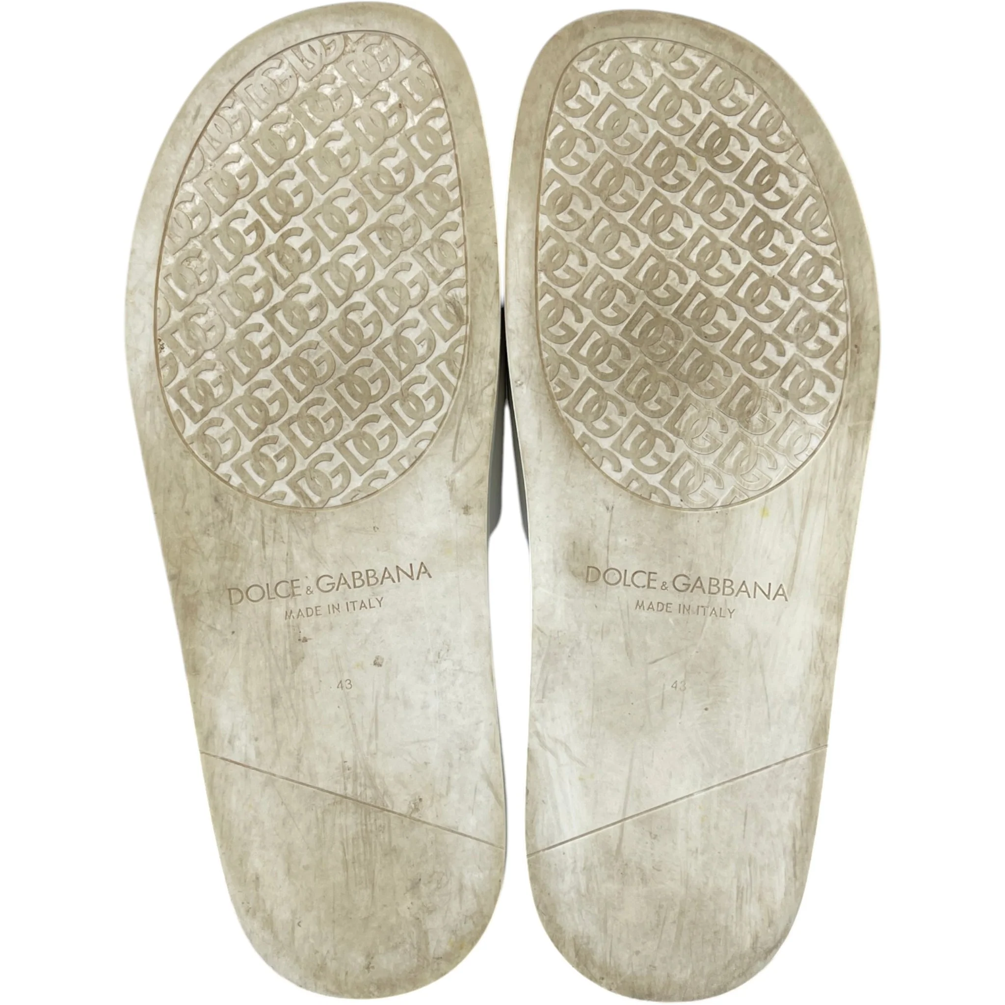 Men's Dg Pool Slides White Size EU 43 / UK 9 - Image 11
