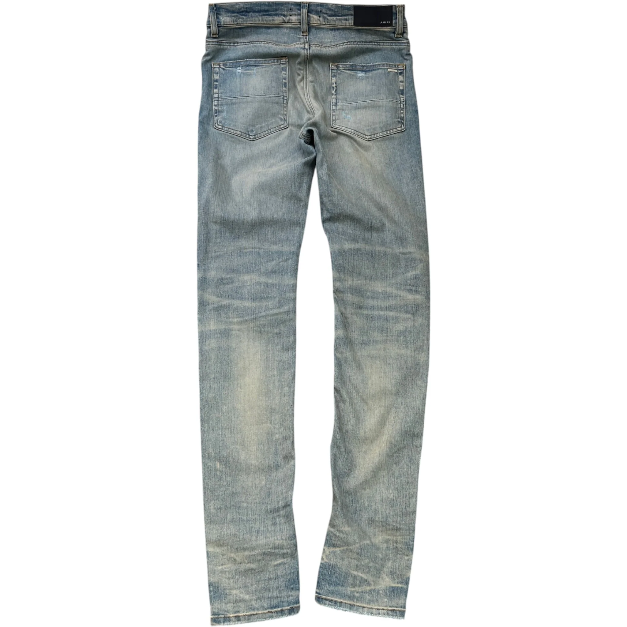 Men's Distressed Jeans Blue Size Waist 32" - Image 2