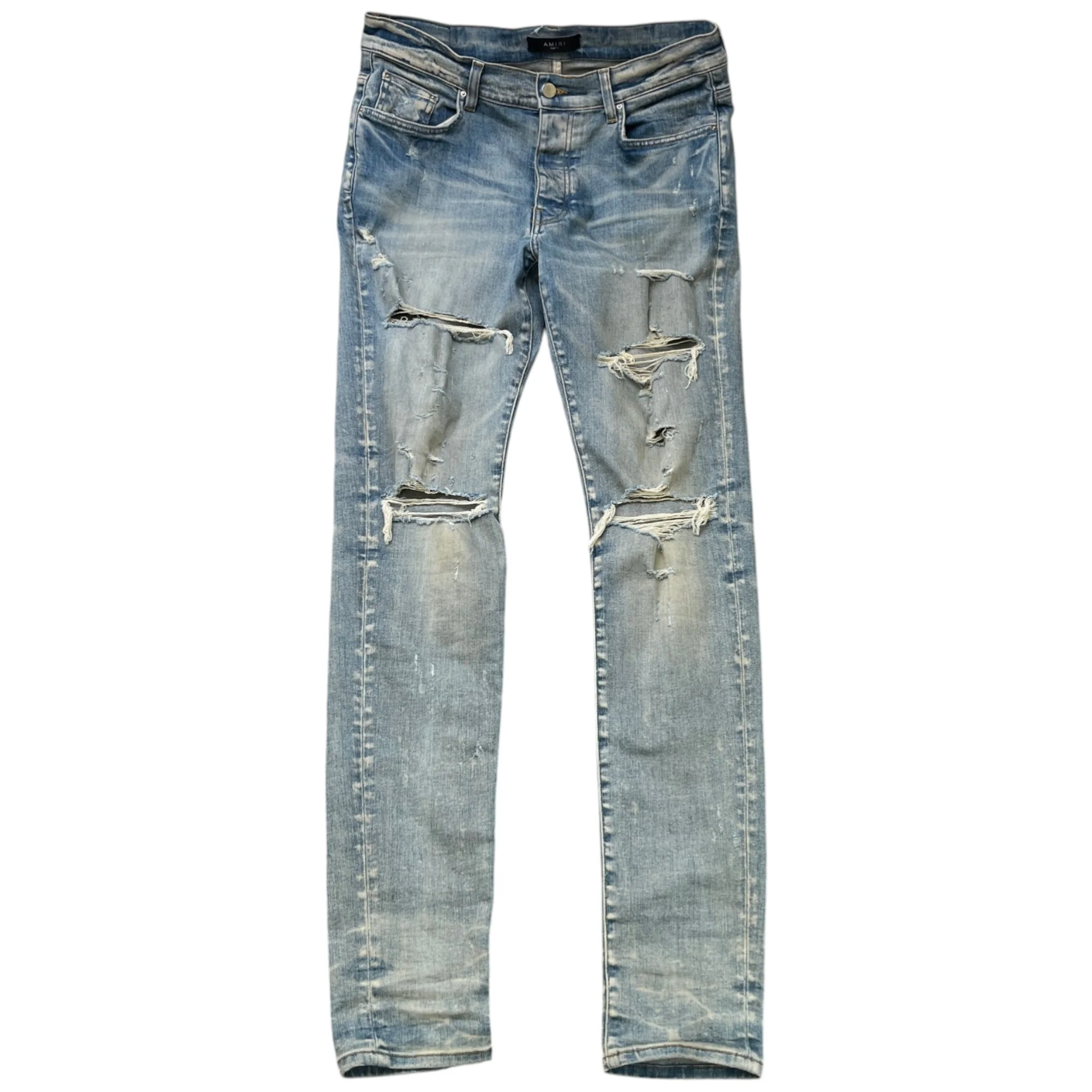 Men's Distressed Jeans Blue Size Waist 34"