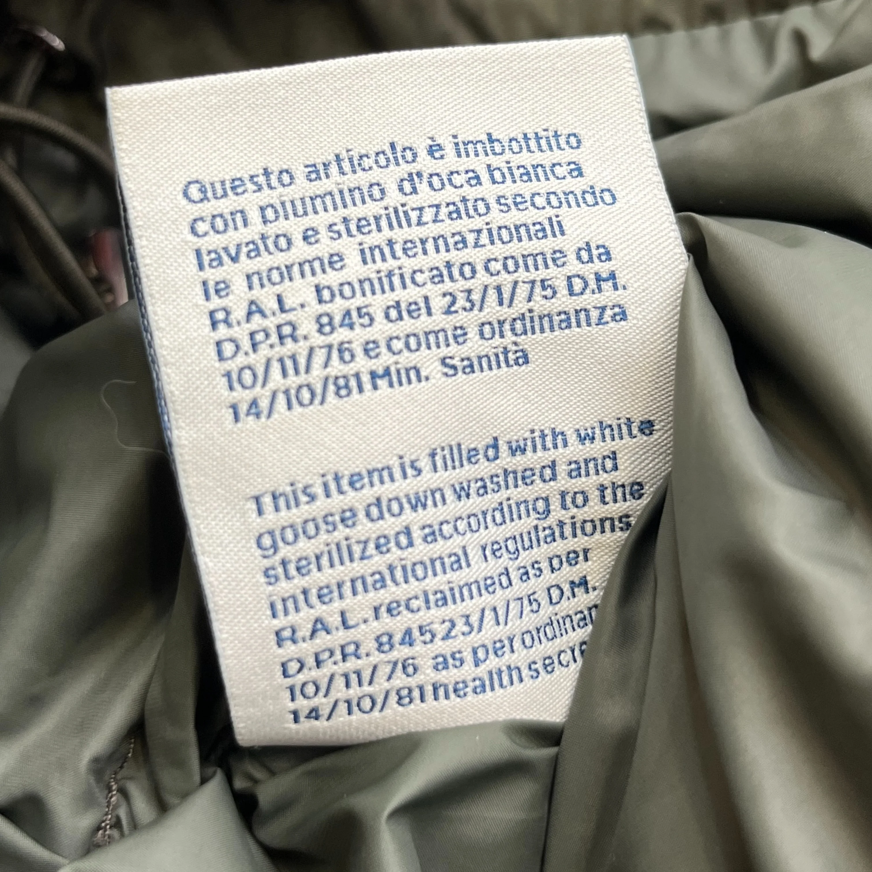 Men's Drake Down Jacket Khaki Size 2 / M - Image 9