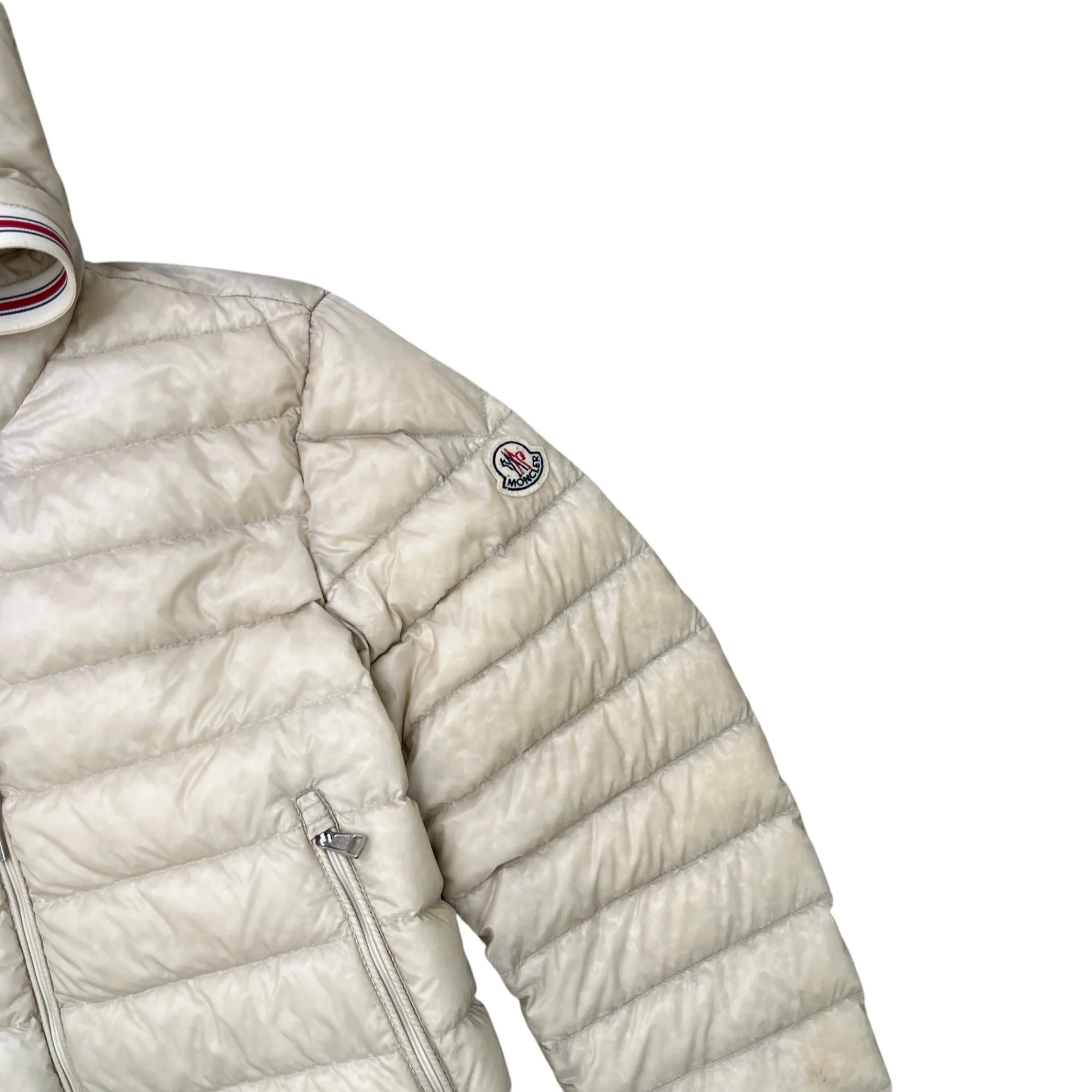 Men's Eliot Down Jacket Cream Size 4 / XL - Image 5