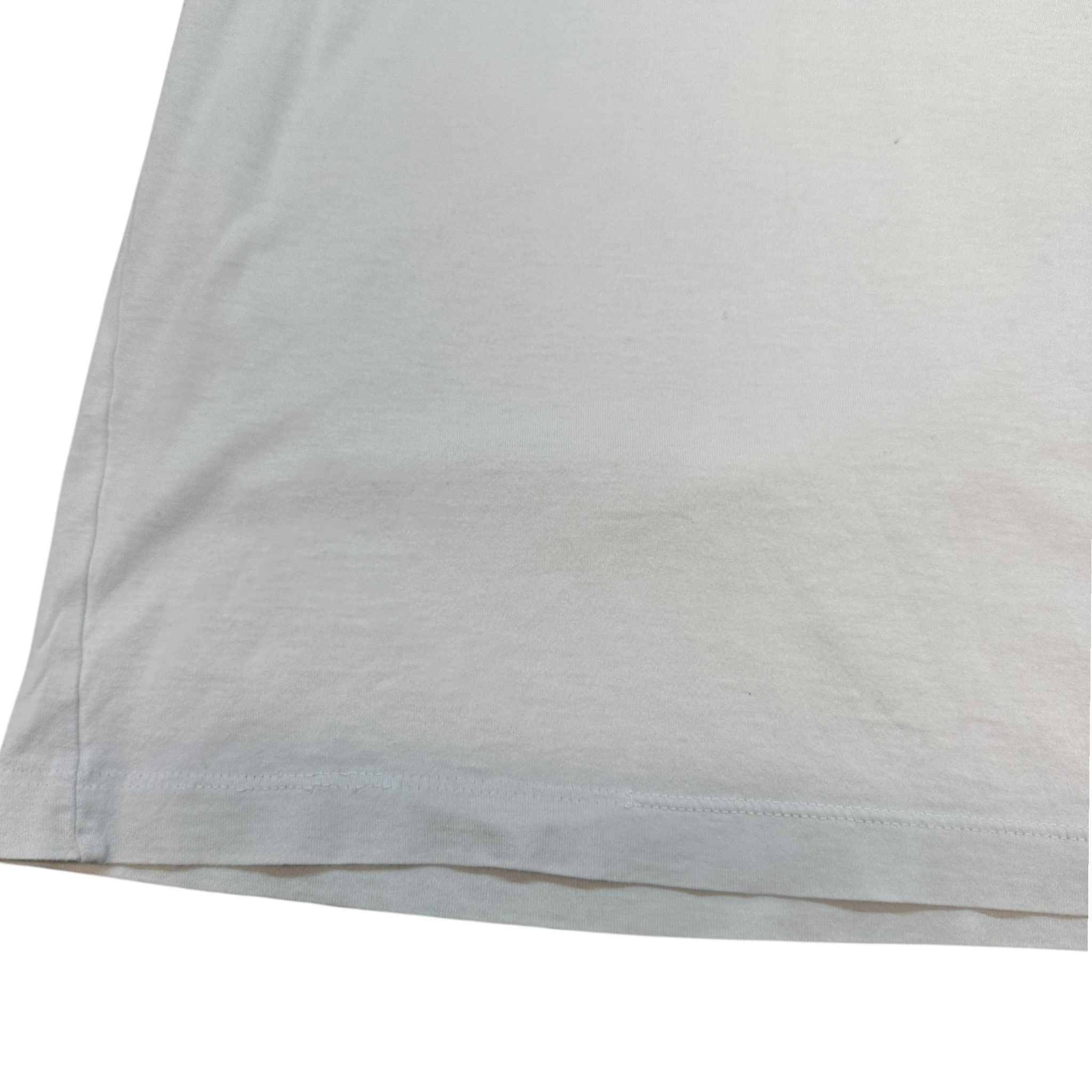 Men's Embossed Logo T-Shirt White Size M - Image 12