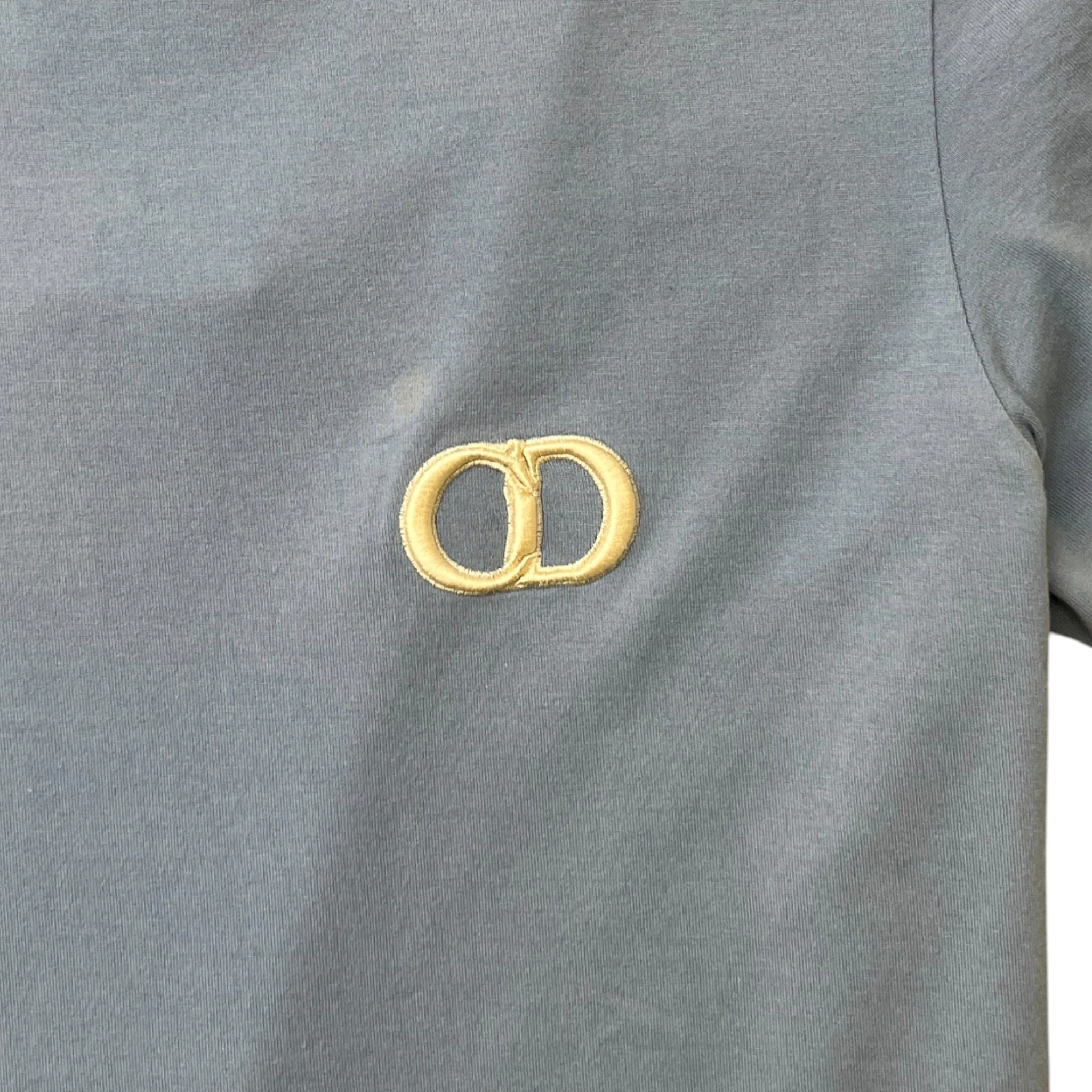 Men's Embroidered Cd Icon T-Shirt Blue Size L - Image 5