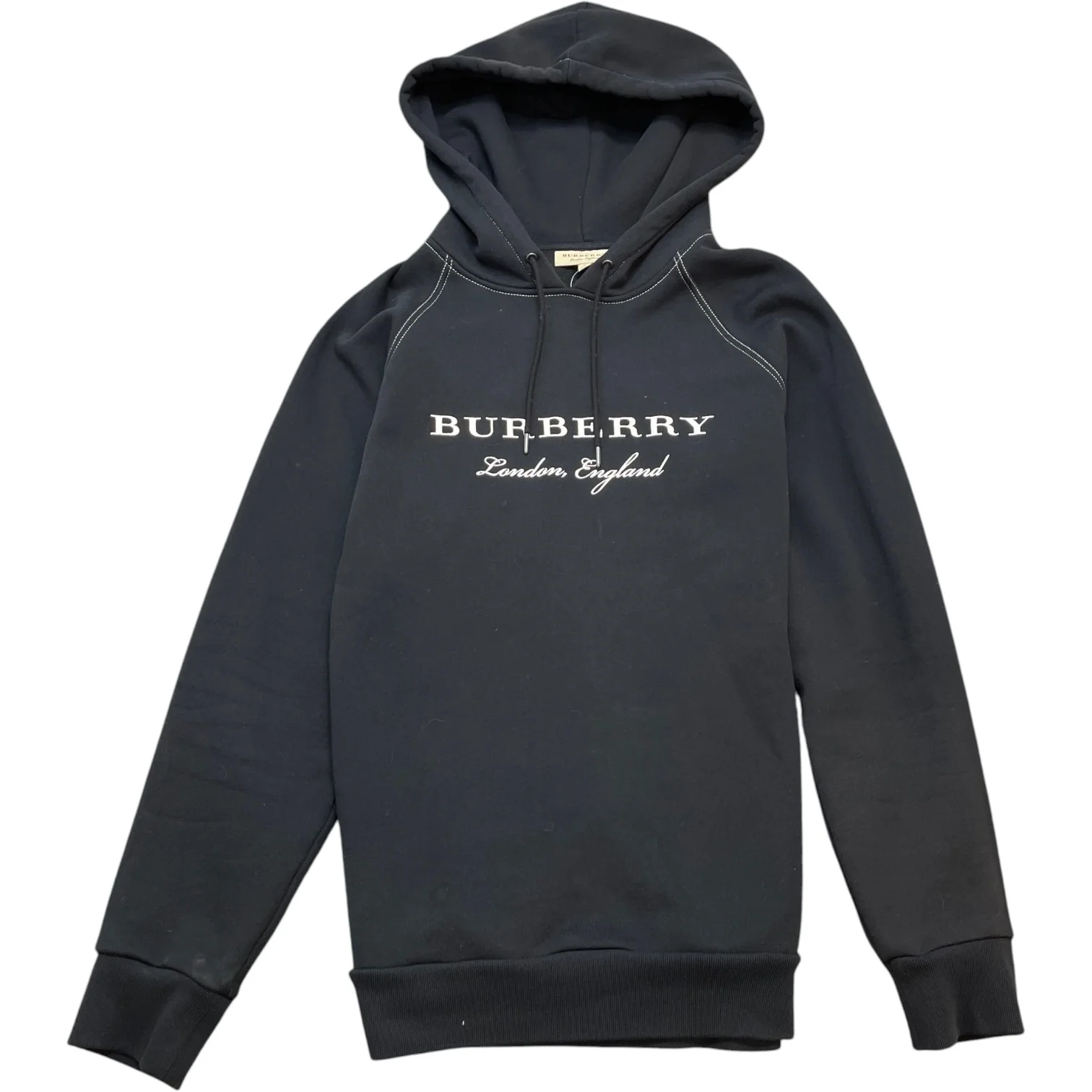 Men's Embroidered Logo Hoodie Black Size XL
