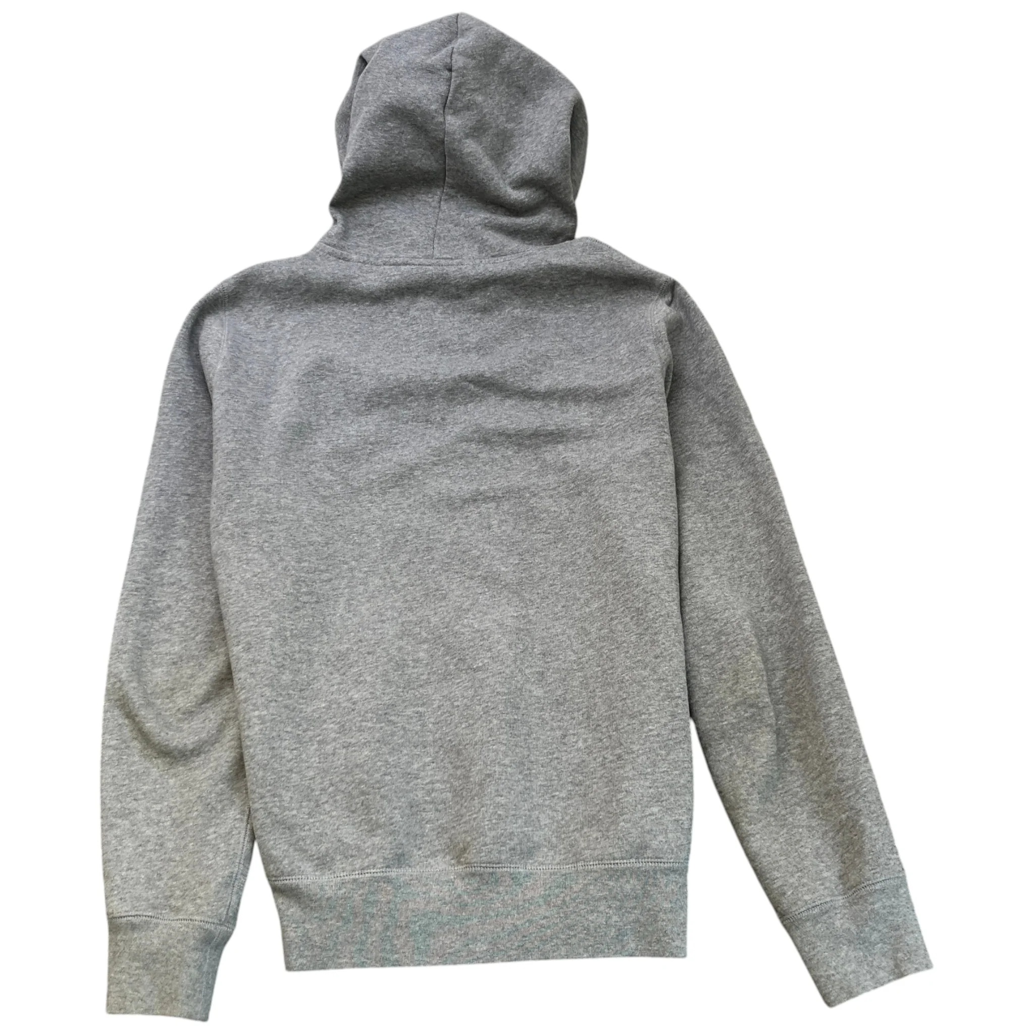Men's Embroidered Logo Hoodie Grey Size L - Image 2