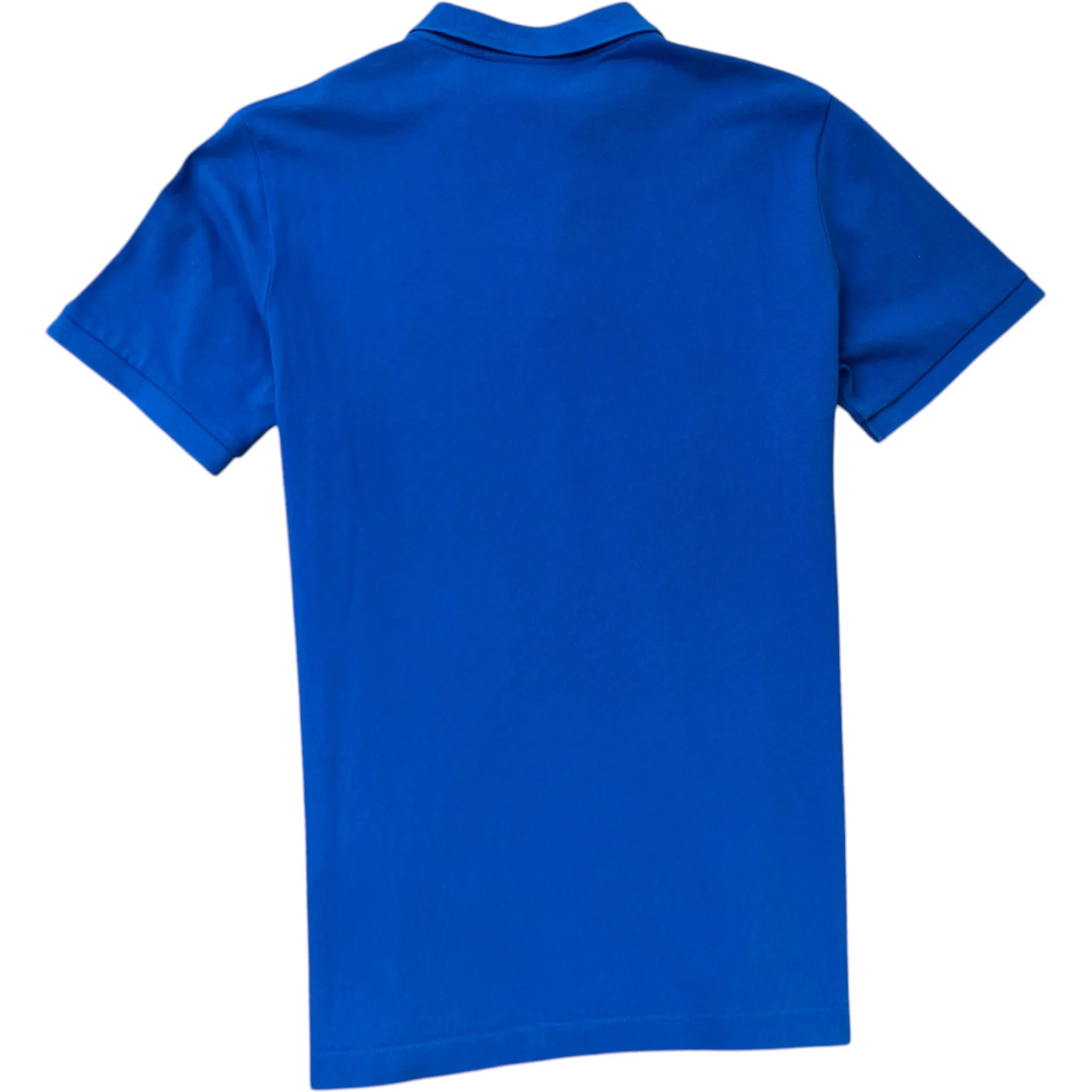 Men's Embroidered Logo Polo Shirt Blue Size M - Image 2