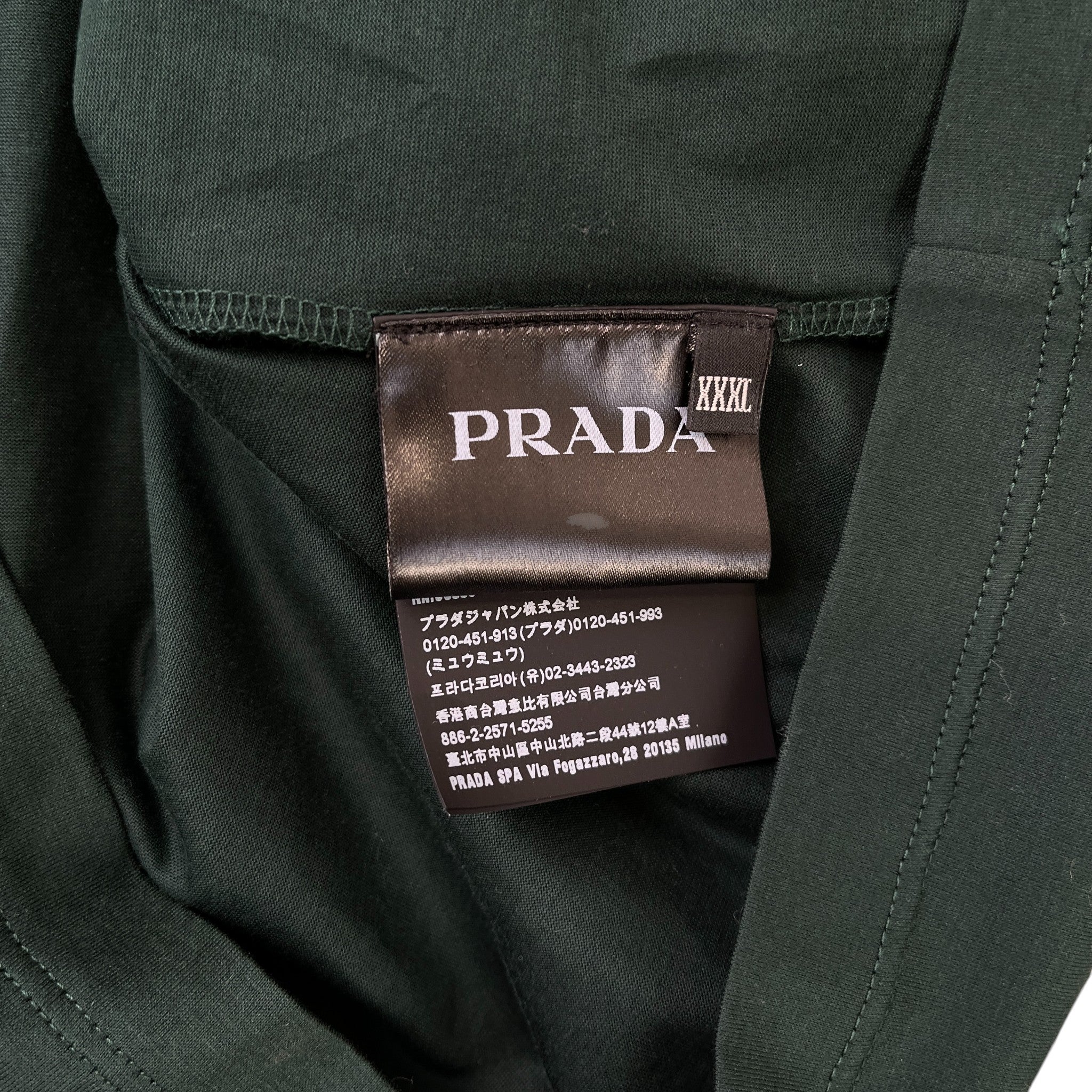 Men's Embroidered Logo Polo Shirt Green Size XXXL - Image 6