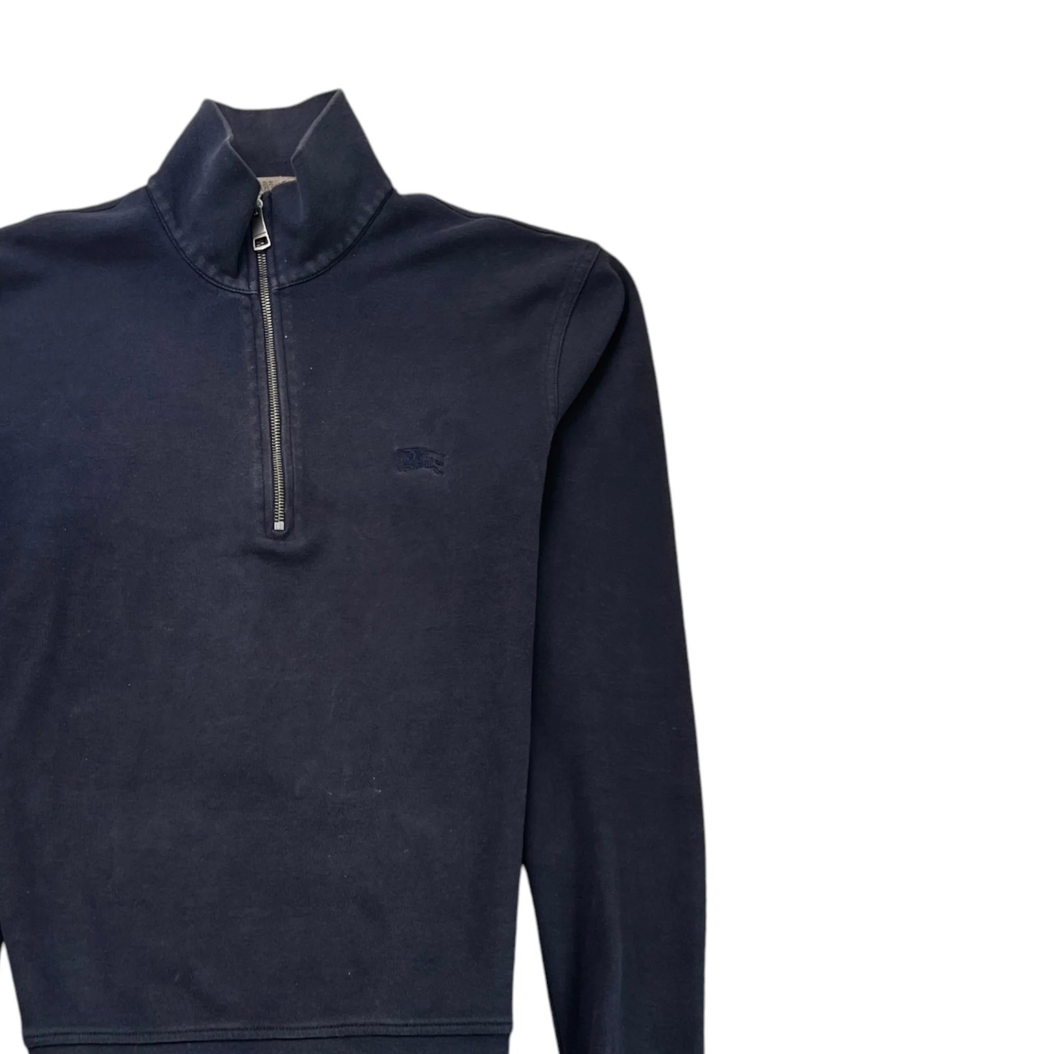 Men's Embroidered Logo Sweatshirt Navy Size S - Image 3