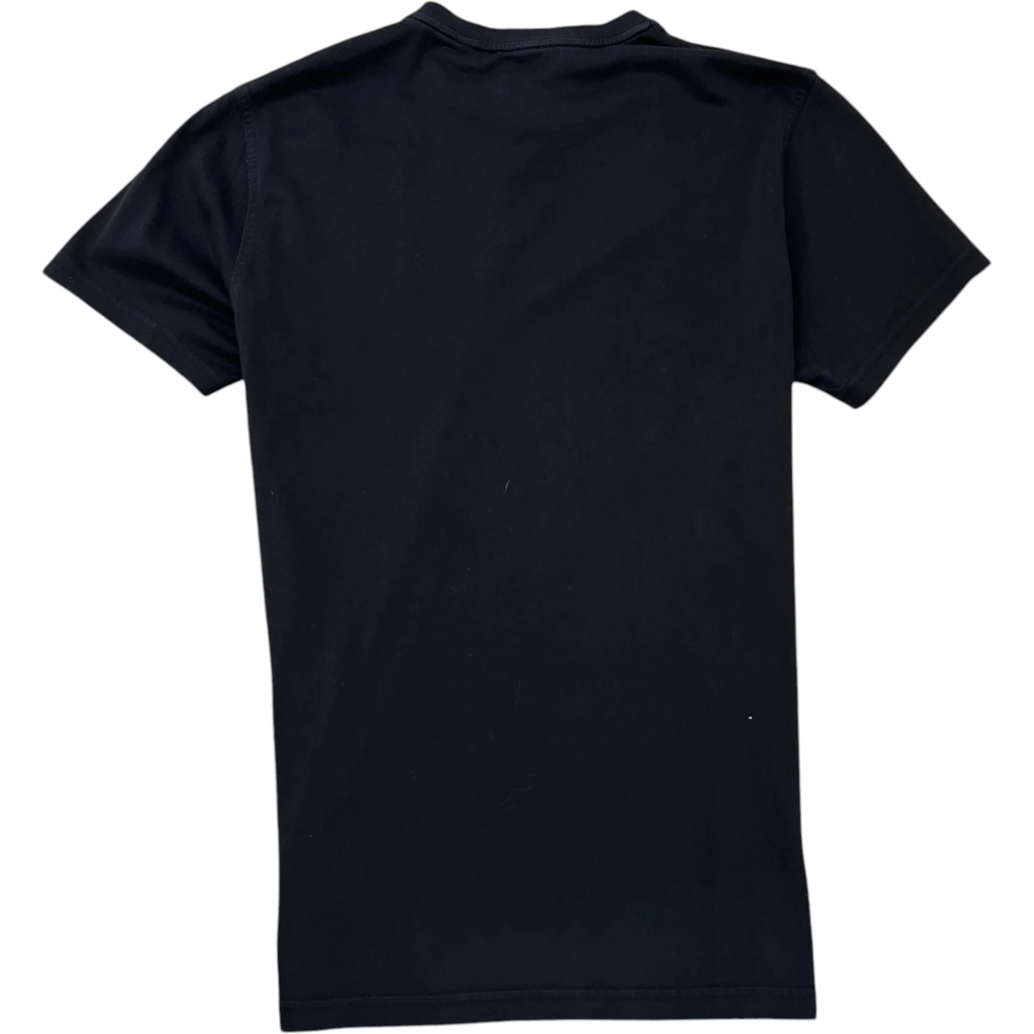 Men's Embroidered Logo T-Shirt Black Size M - Image 2