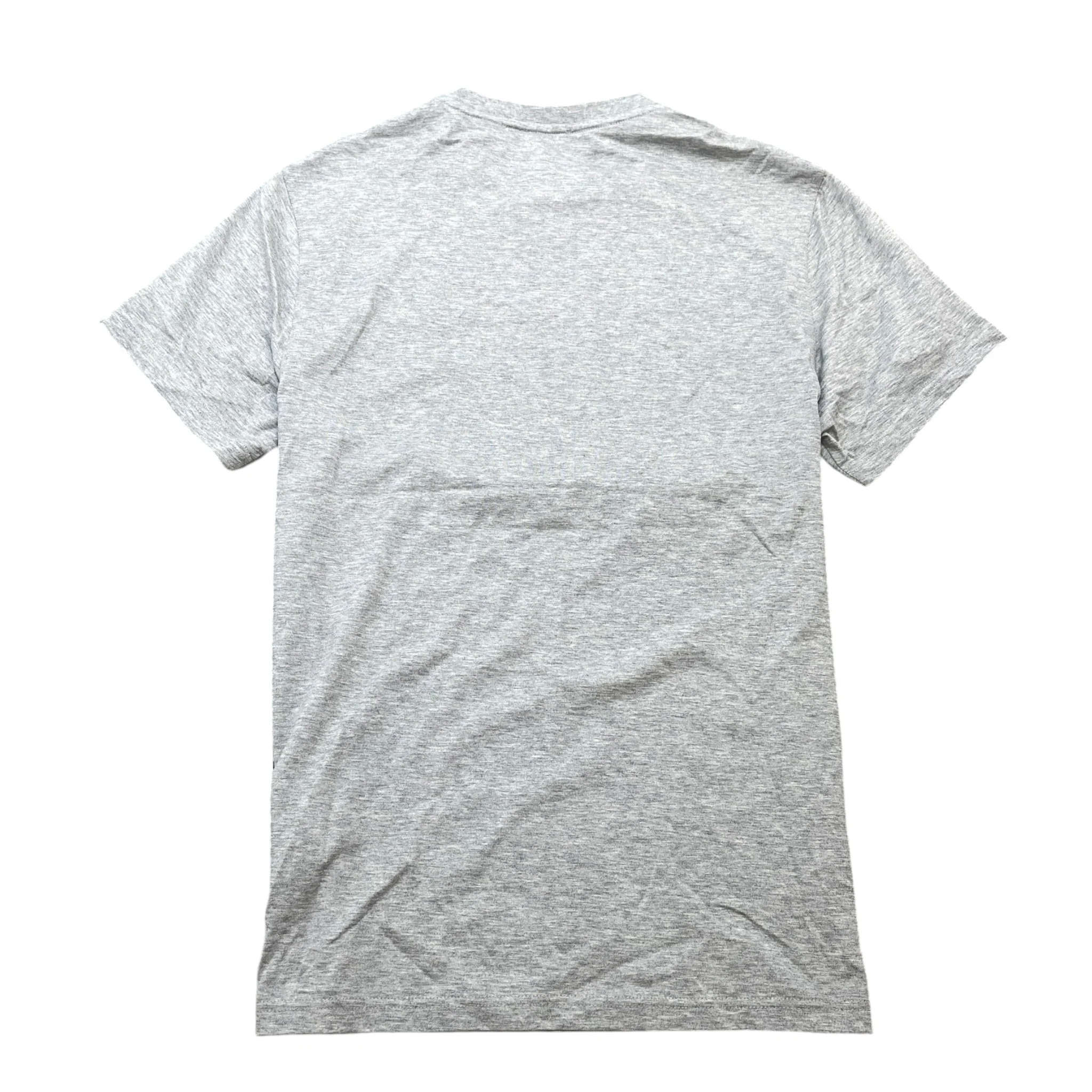 Men's Embroidered Logo T-Shirt Grey Size S - Image 2