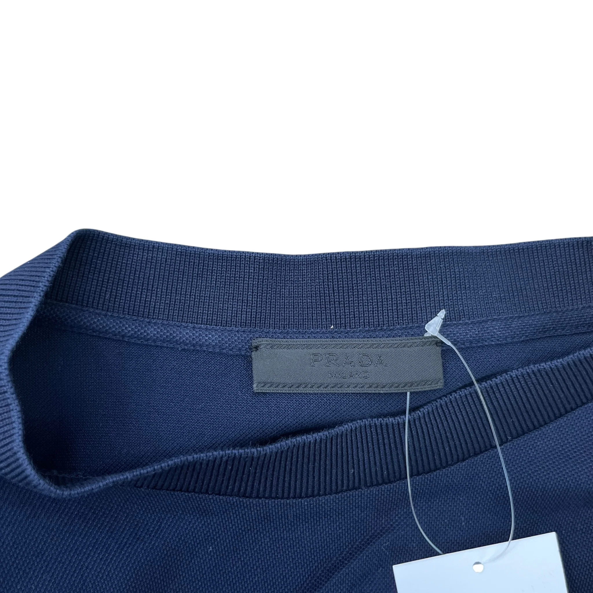 Men's Embroidered Logo T-Shirt Navy Size XL - Image 6