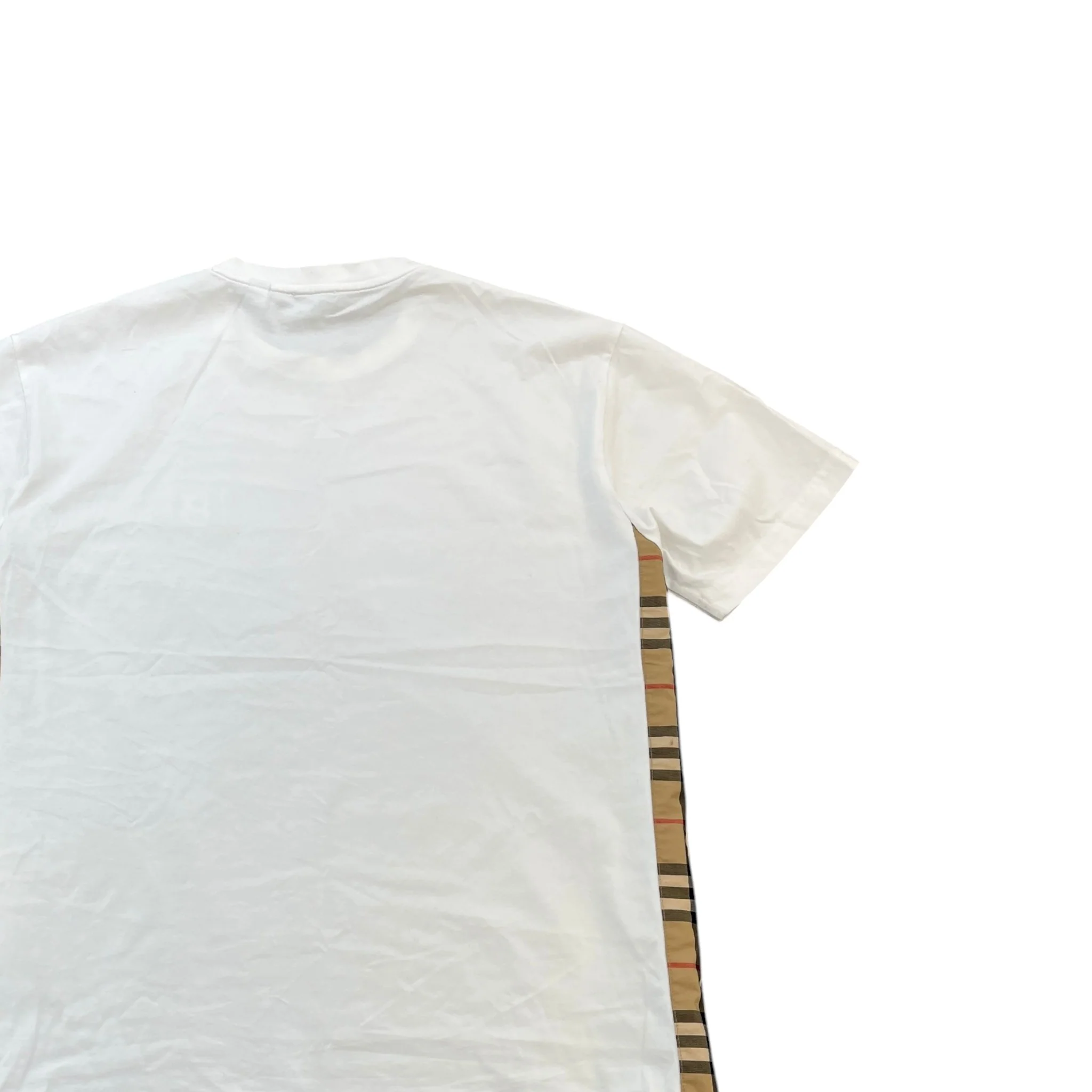 Men's Embroidered Logo T-Shirt White Size S - Image 4