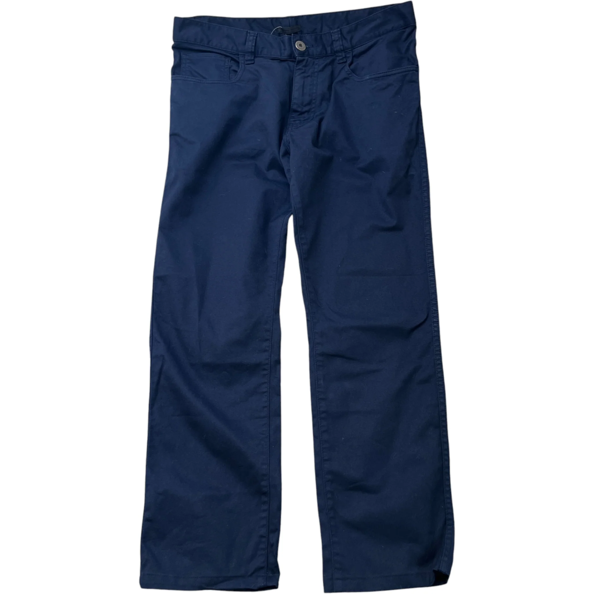 Men's Embroidered Logo Trousers Navy Size Waist 33"