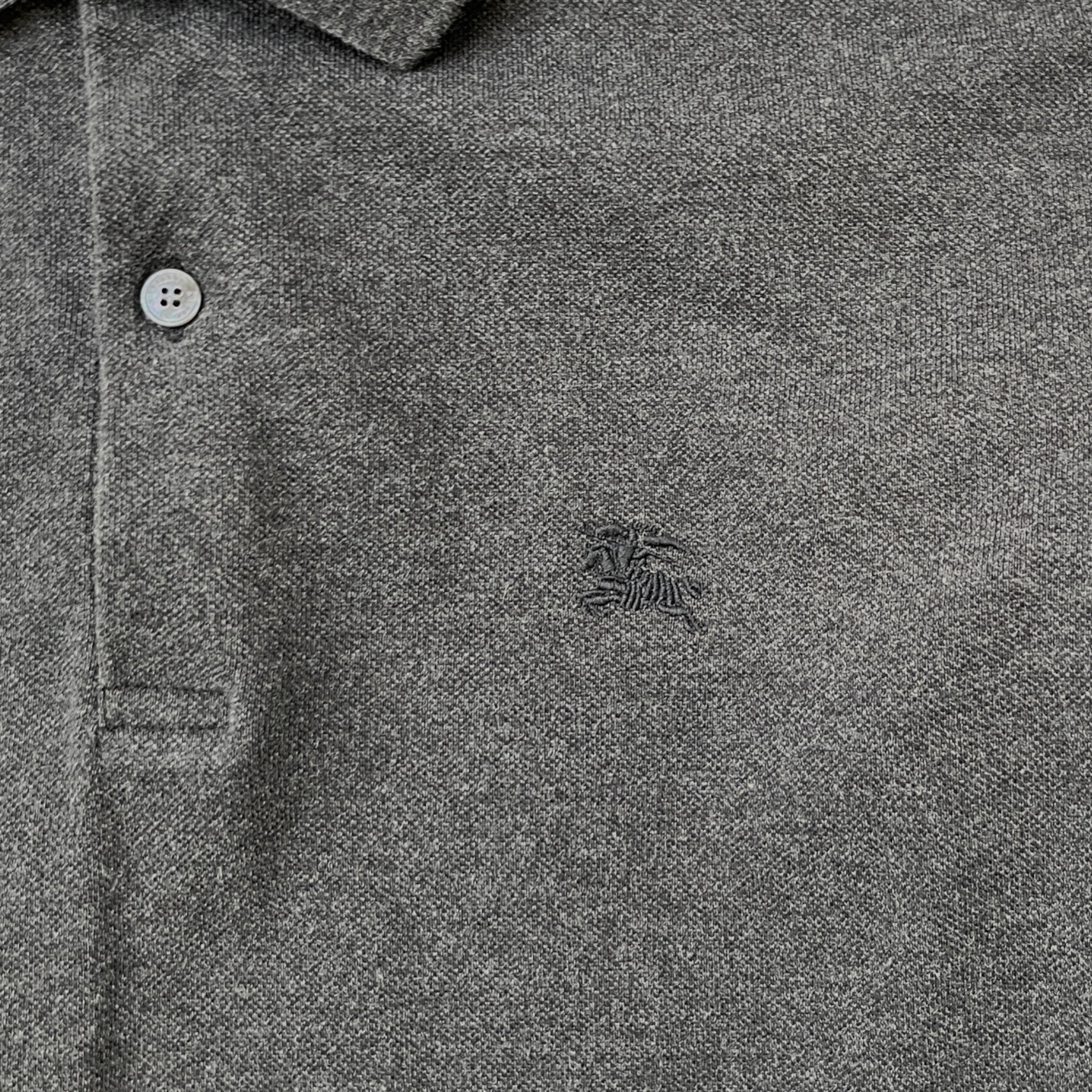 Men's Equestrian Knight Polo Shirt Charcoal Size M - Image 5