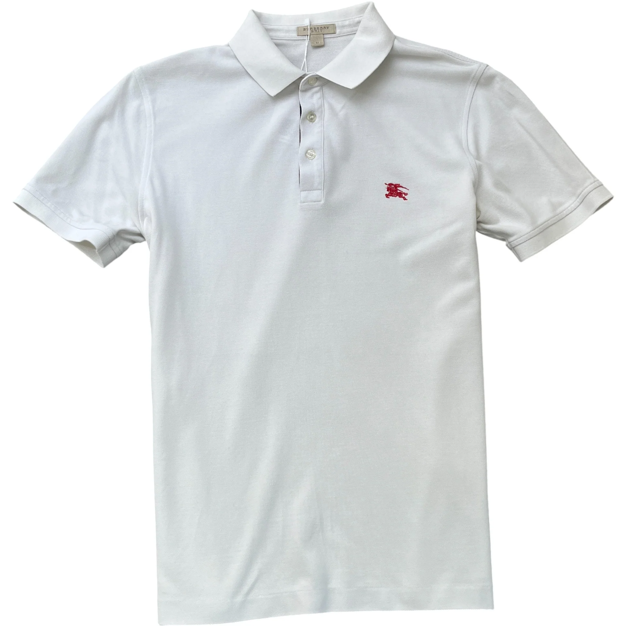 Men's Equestrian Knight Polo Shirt White Size M