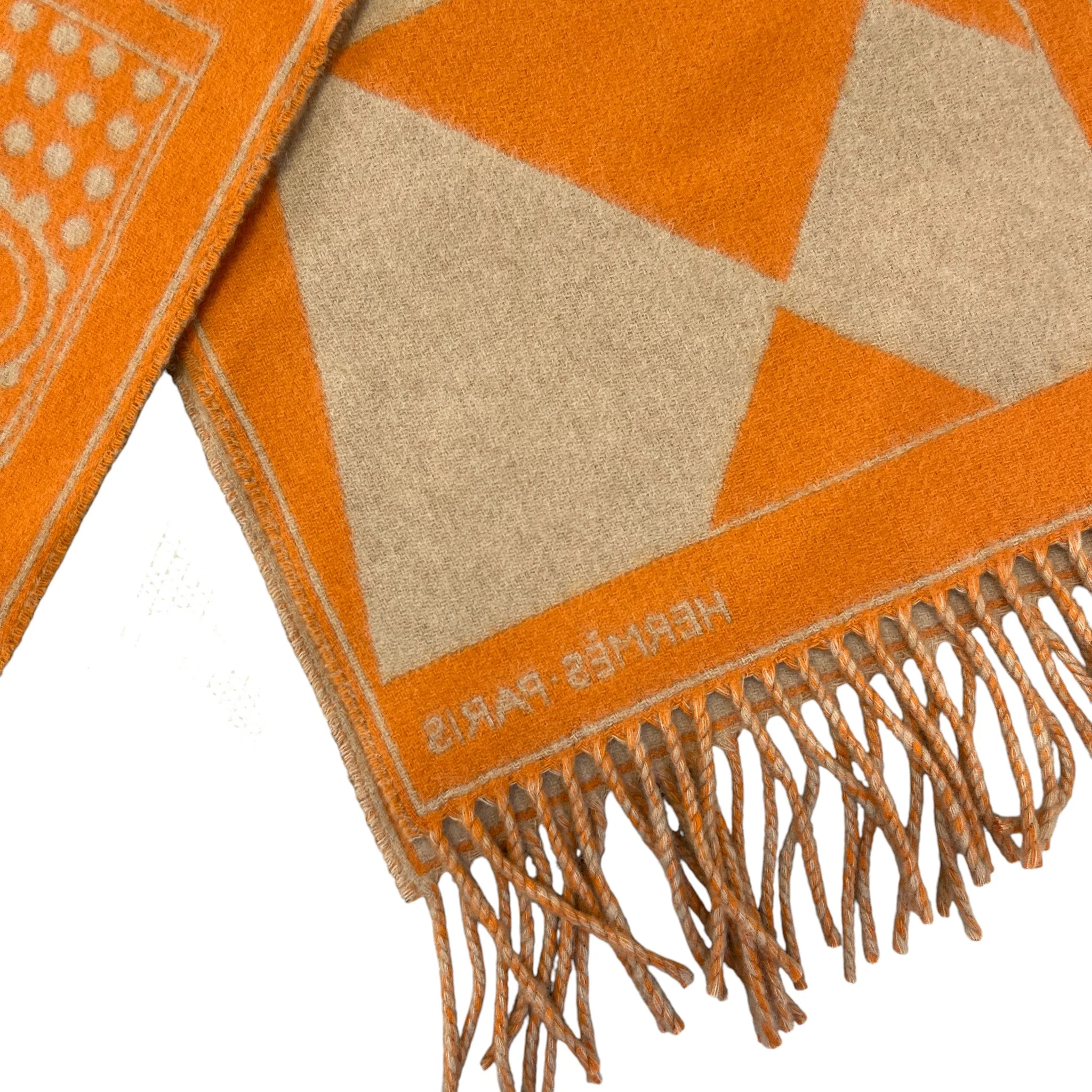 Men's Equestrian Tête-À-Tête Scarf Orange - Image 5