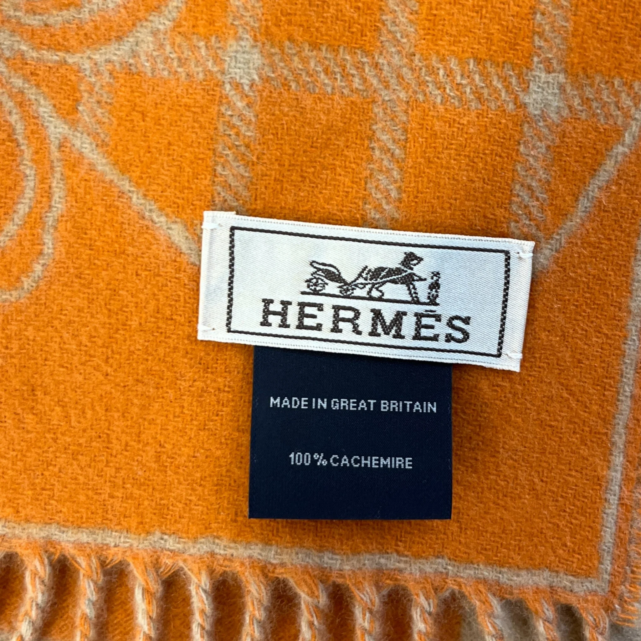 Men's Equestrian Tête-À-Tête Scarf Orange - Image 7
