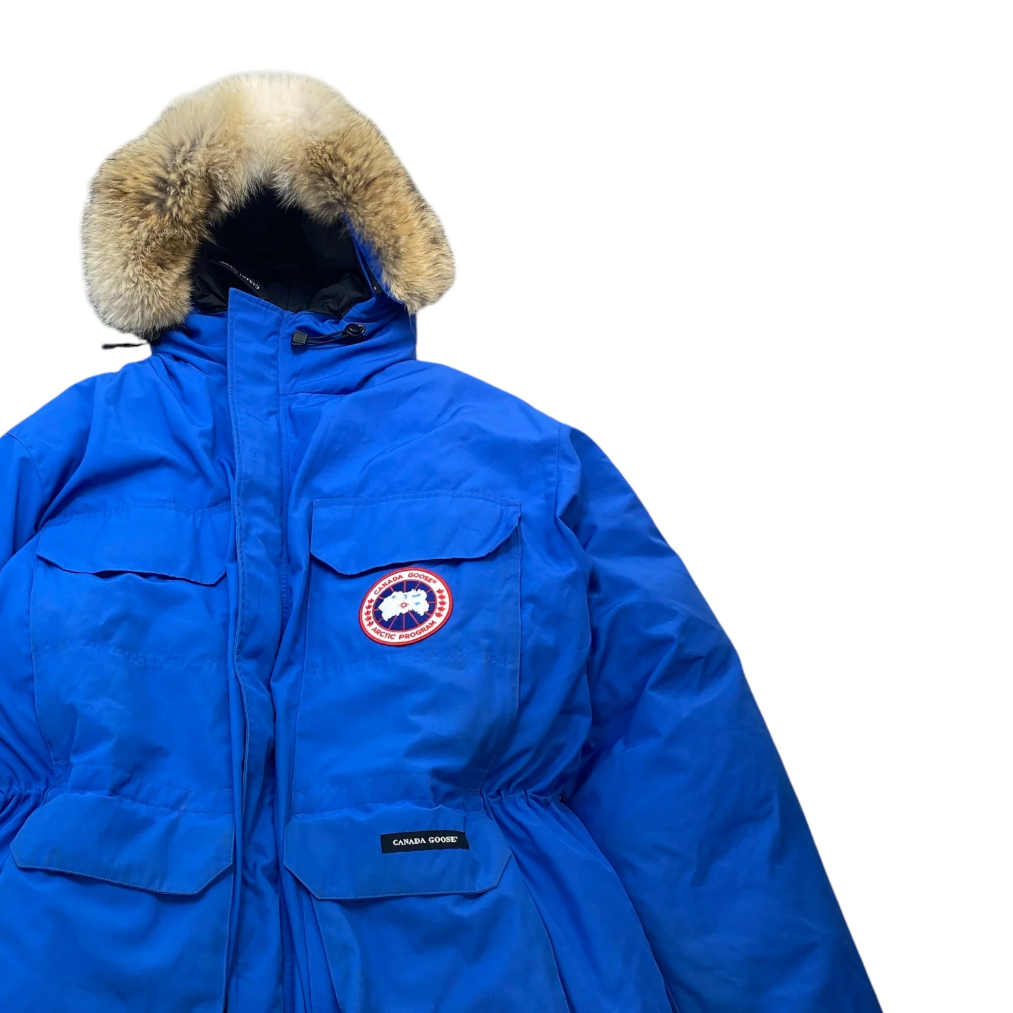Men's Expedition Parka Down Jacket Blue Size XL - Image 3