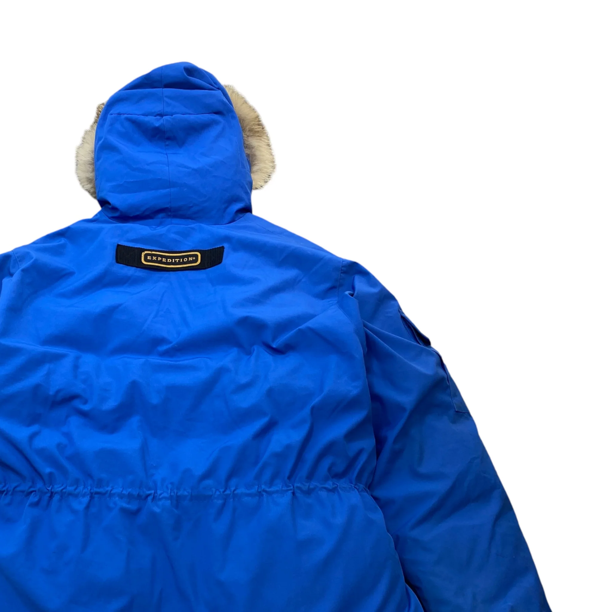 Men's Expedition Parka Down Jacket Blue Size XL - Image 4