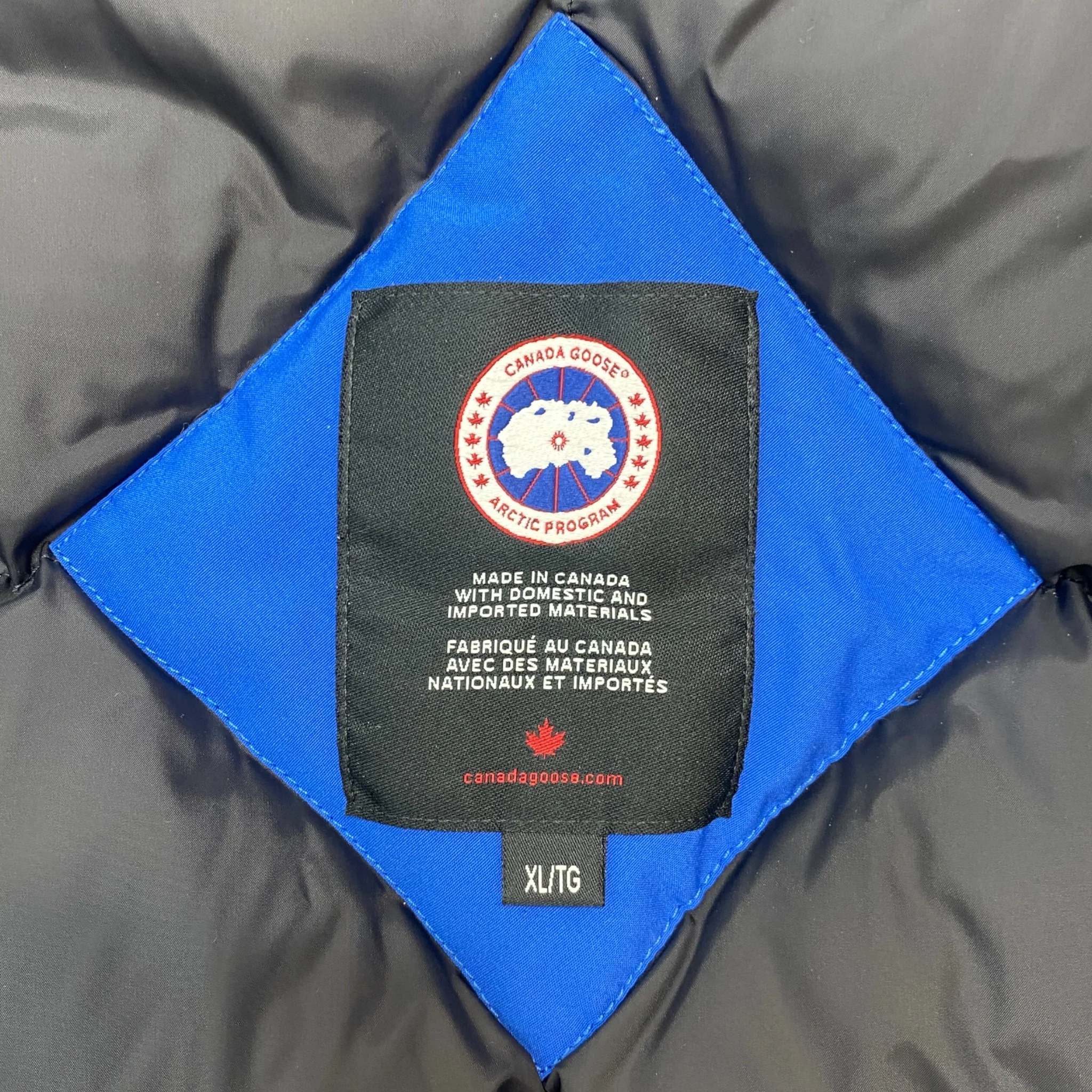 Men's Expedition Parka Down Jacket Blue Size XL - Image 7