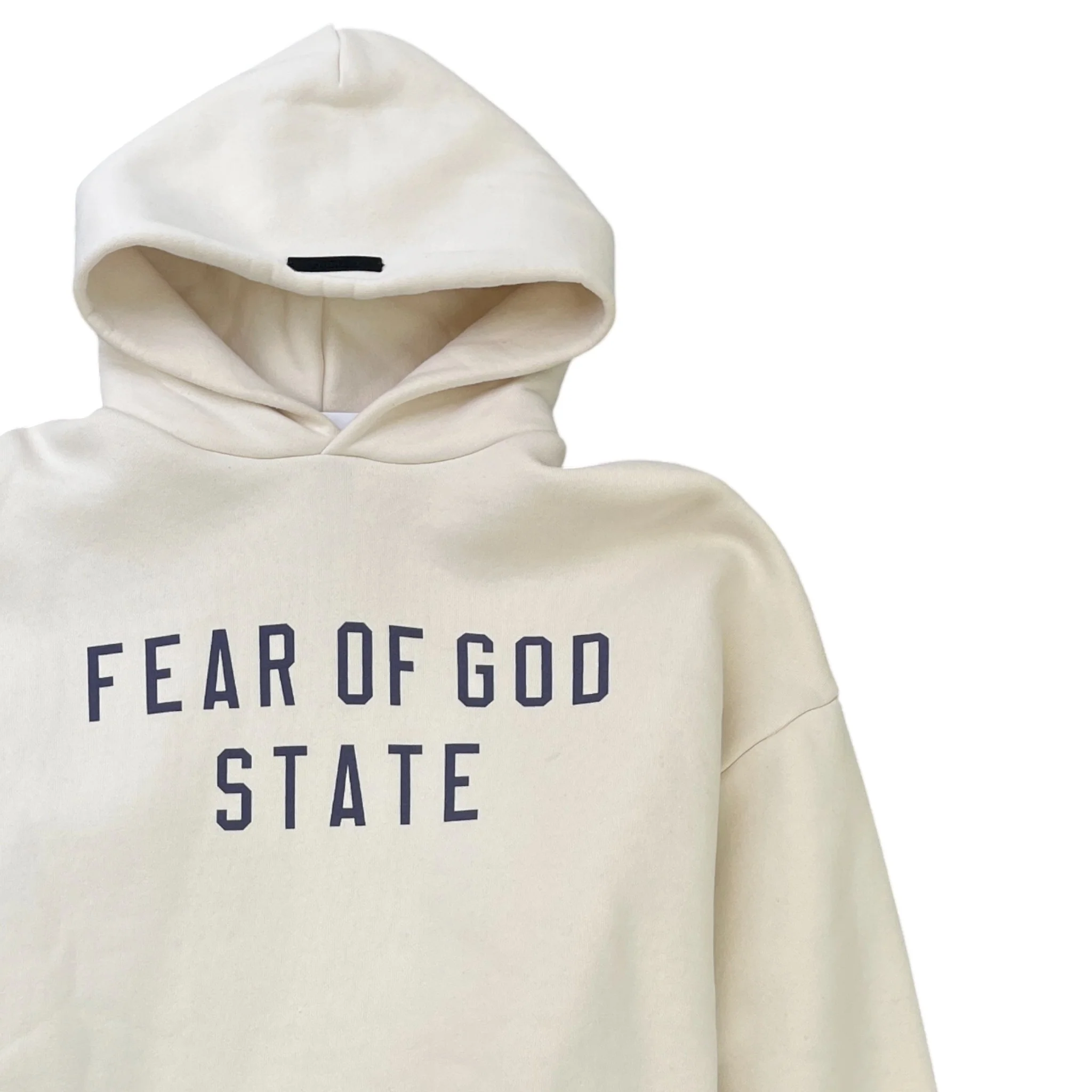 Men's Fear Of God Hoodie Cream Size M - Image 3