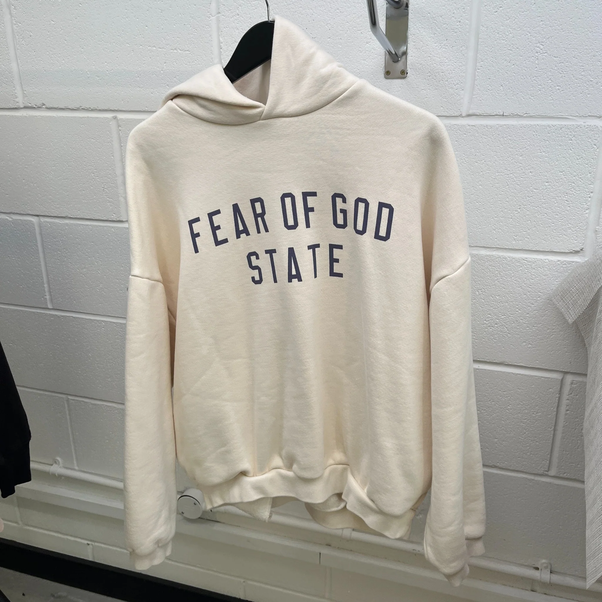 Men's Fear Of God Hoodie Cream Size M - Image 6