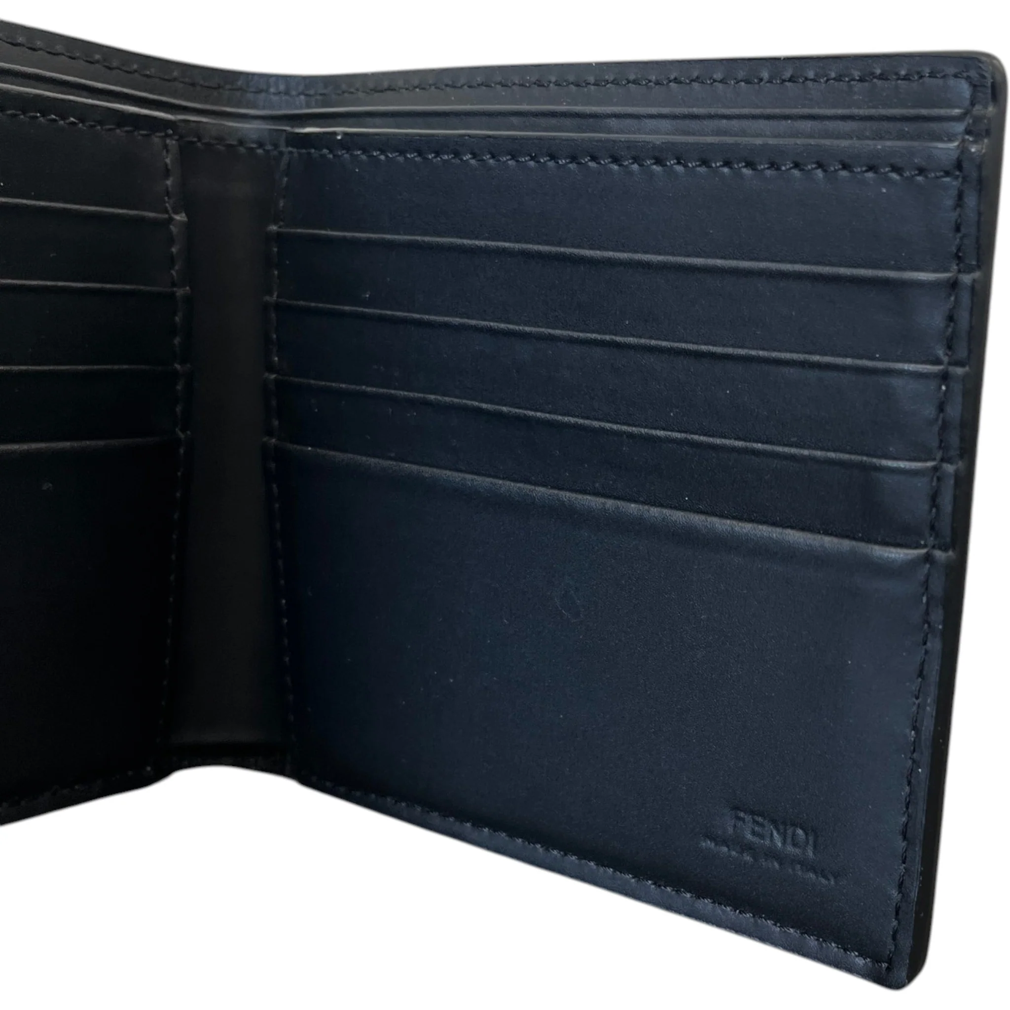Men's Ff Embrossed Wallet Navy - Image 7