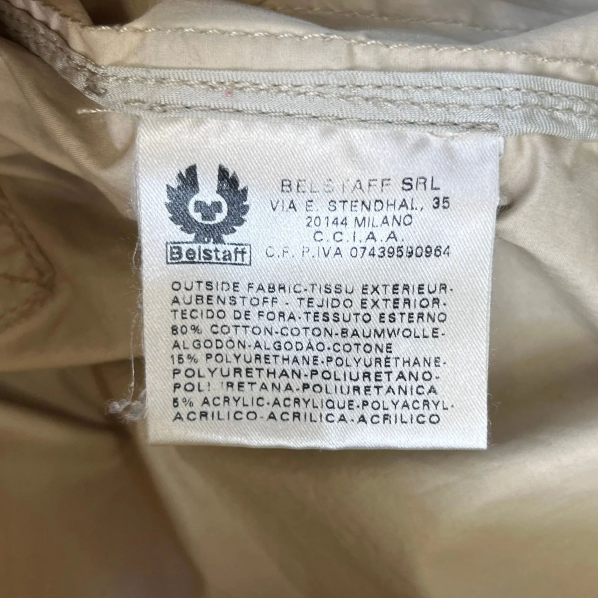 Men's Fieldmaster Jacket Beige Size S - Image 9