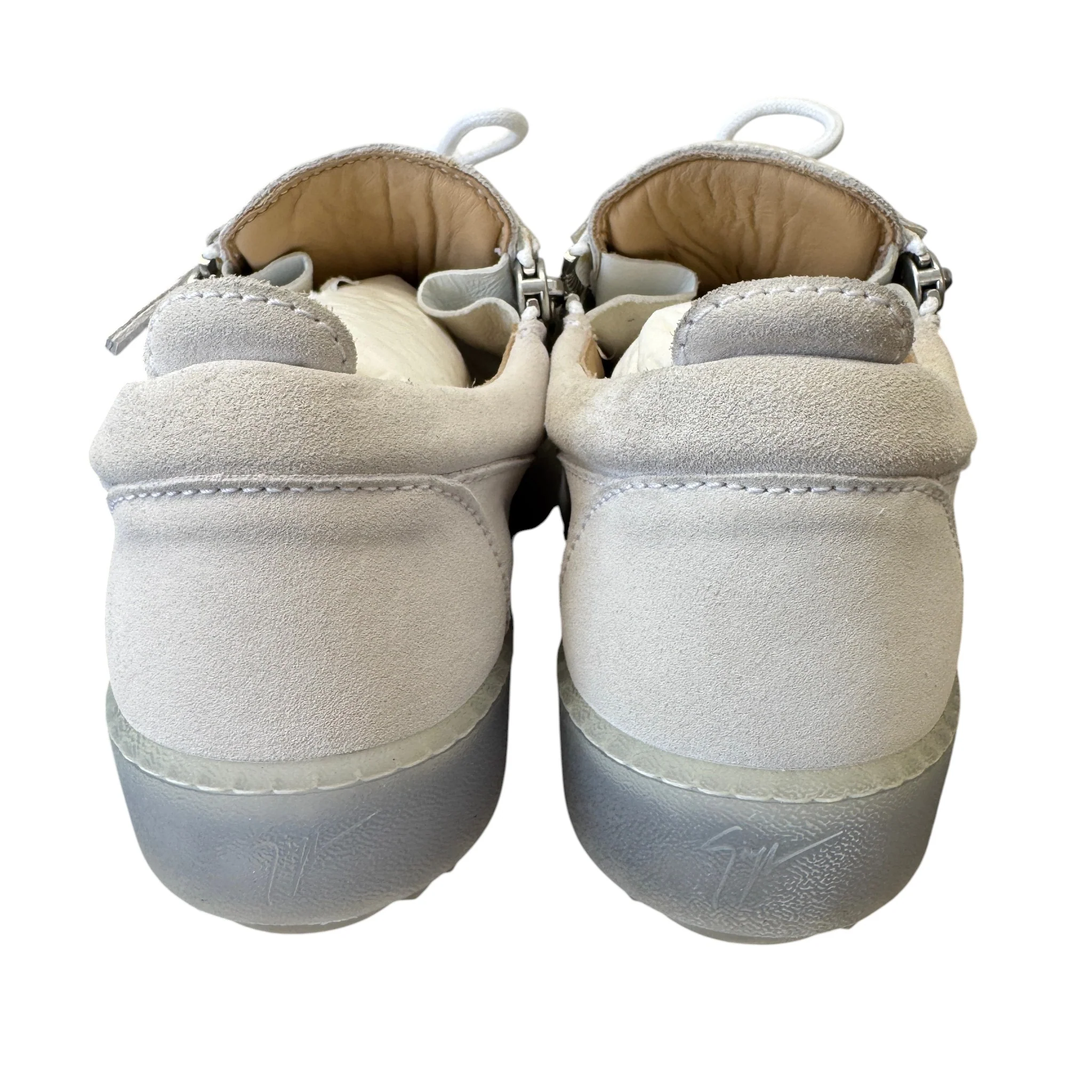 Men's Frankie Double Zip Low Trainers Grey Size EU 39.5 / UK 5.5 - Image 9