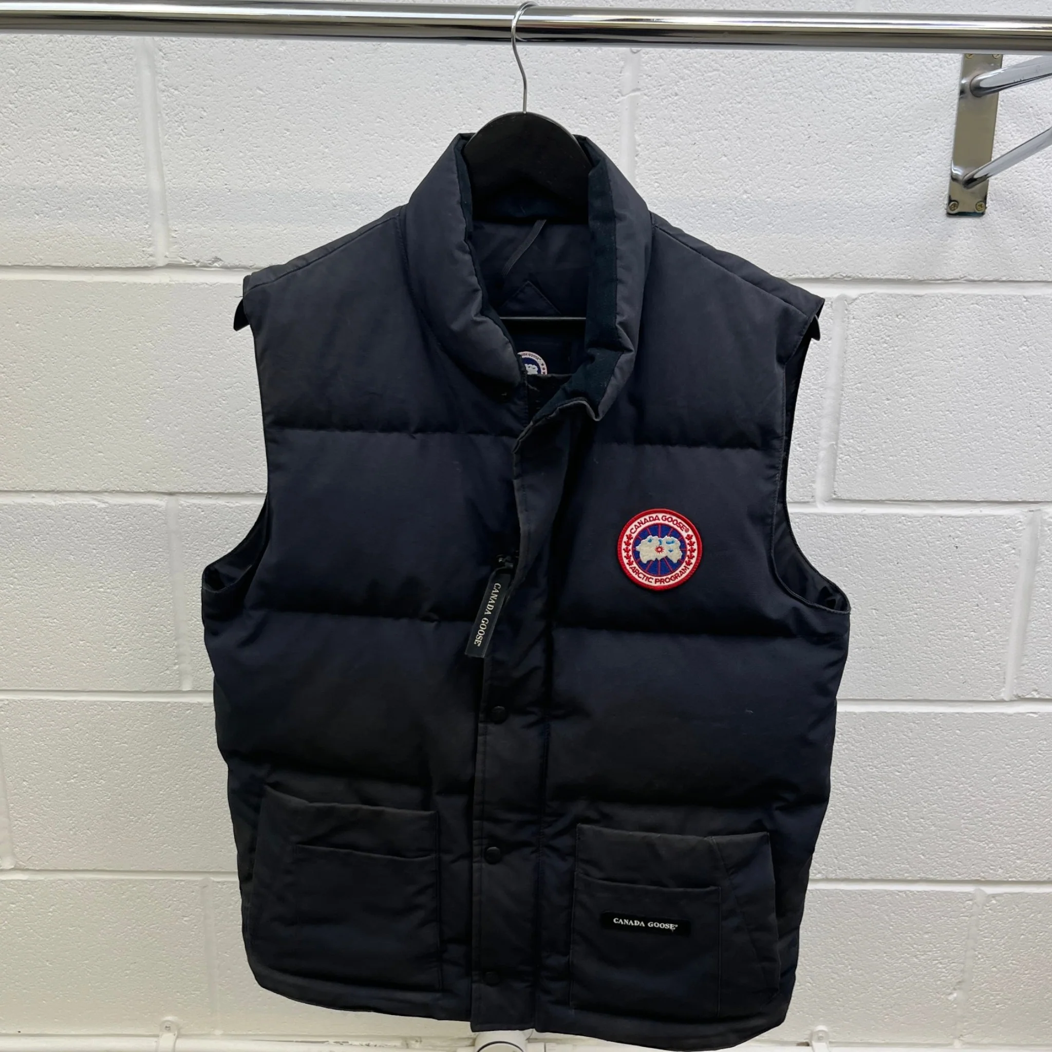 Men's Freestyle Crew Gilet Navy Size M - Image 9