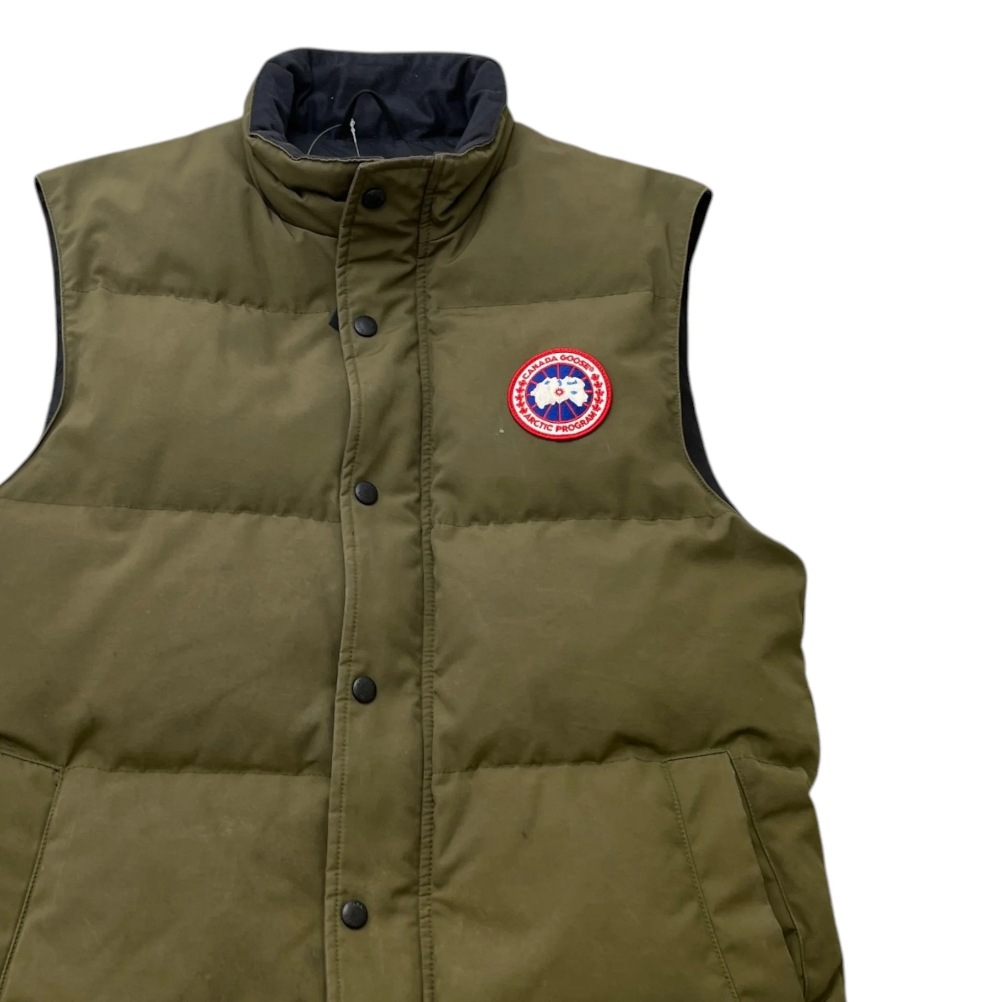 Men's Freestyle Gilet Khaki Size M - Image 3
