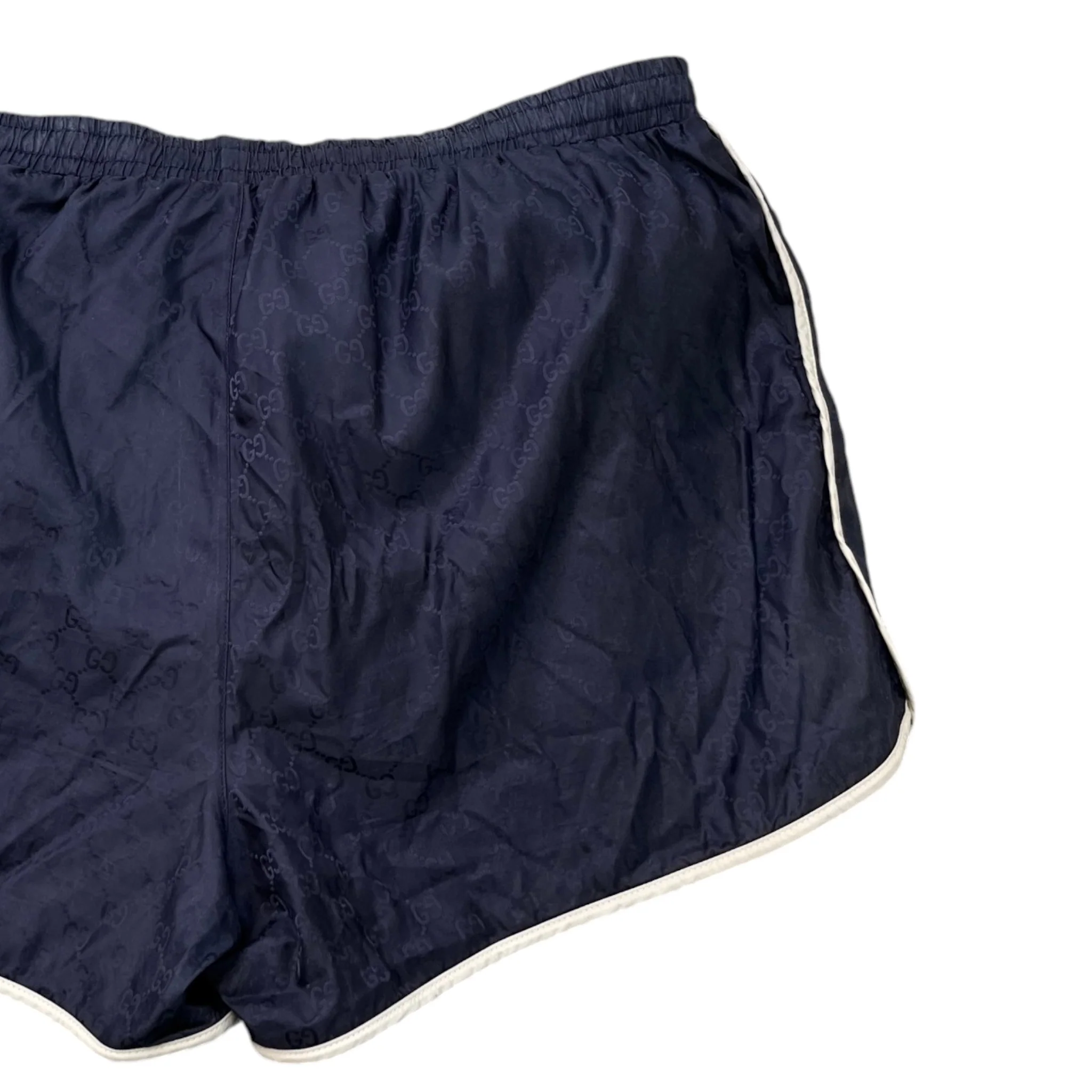 Men's Gg Bee Embroidered Shorts Navy Size IT 50 / UK 34 - Image 4