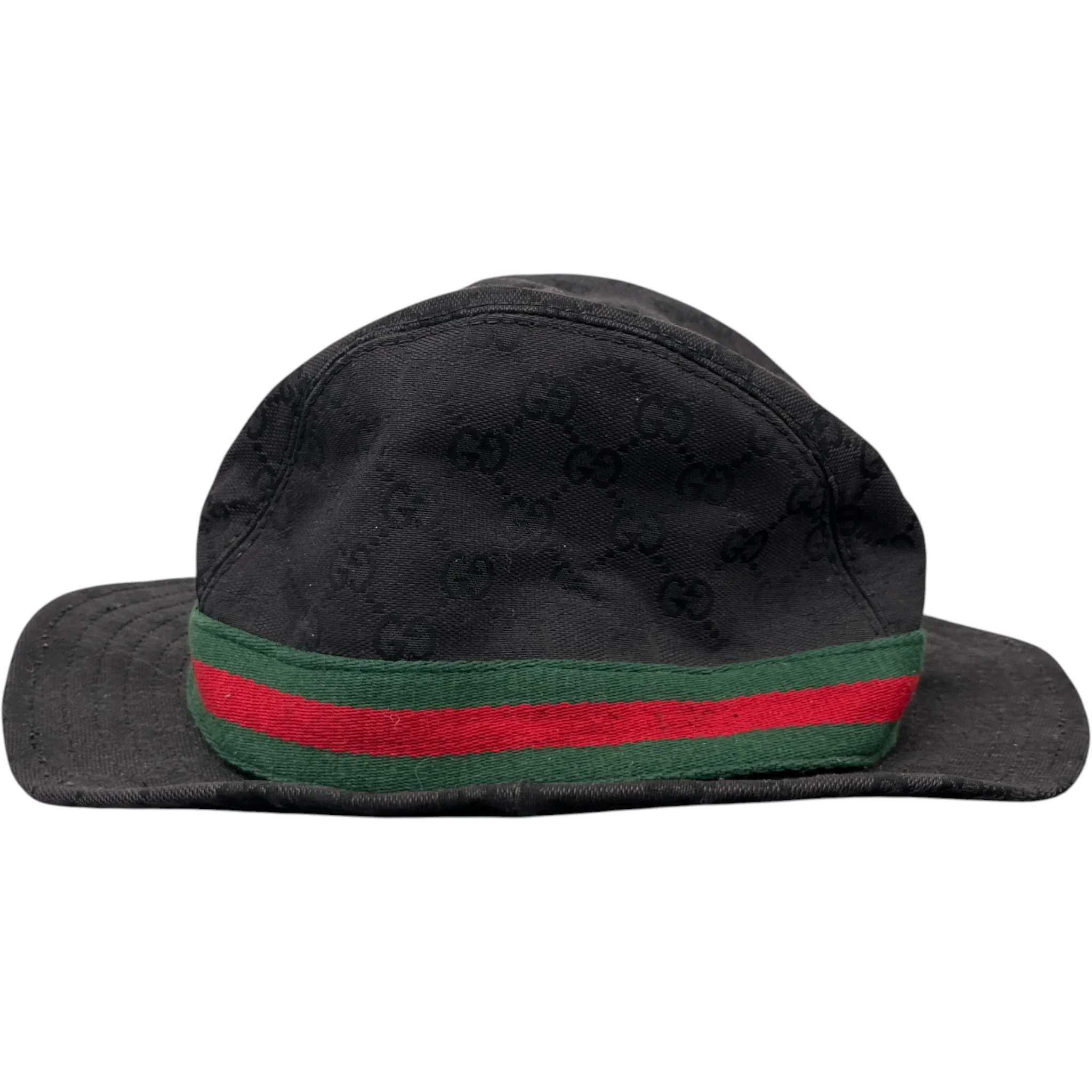 Men's Gg Canvas Hat Black - Image 4