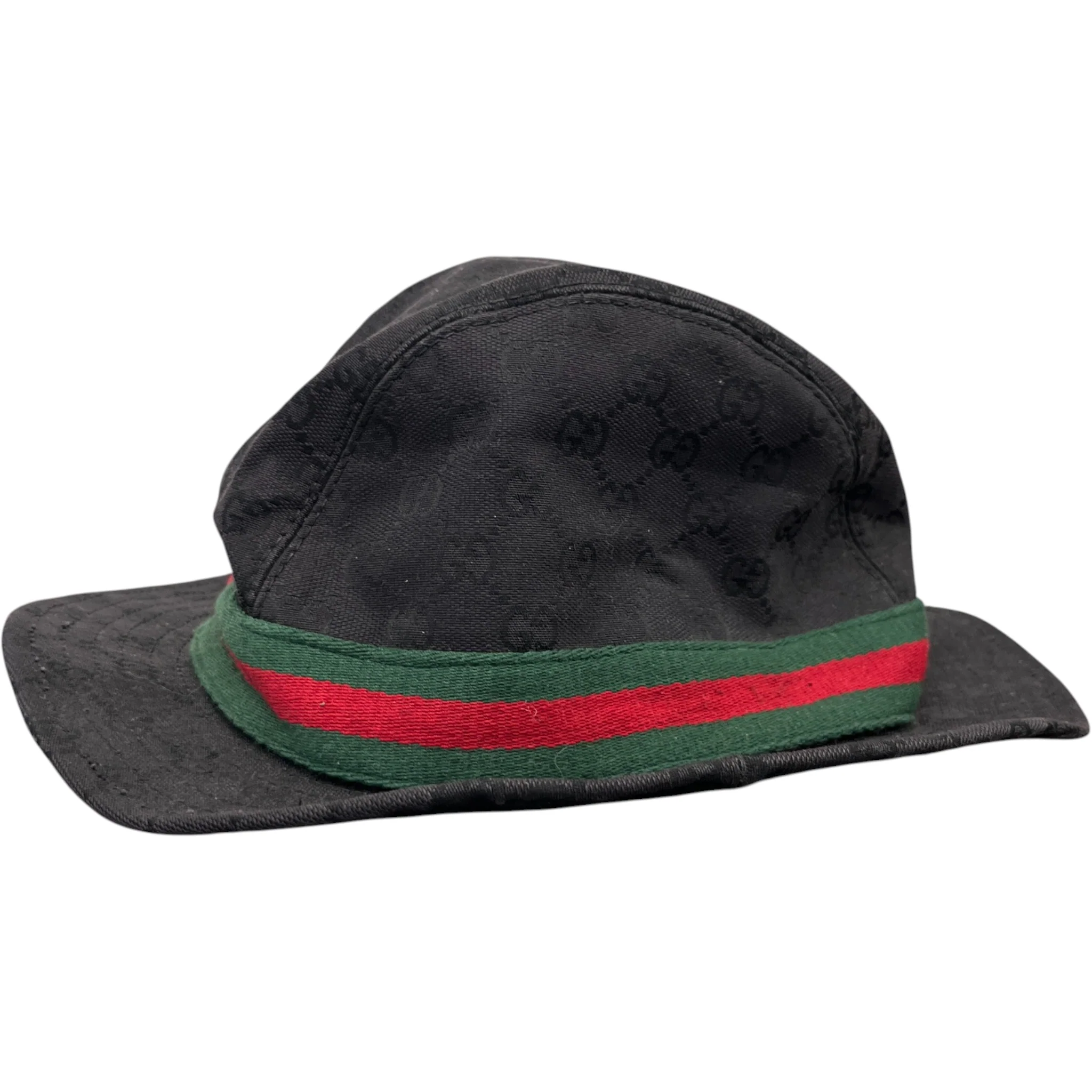 Men's Gg Canvas Hat Black - Image 7