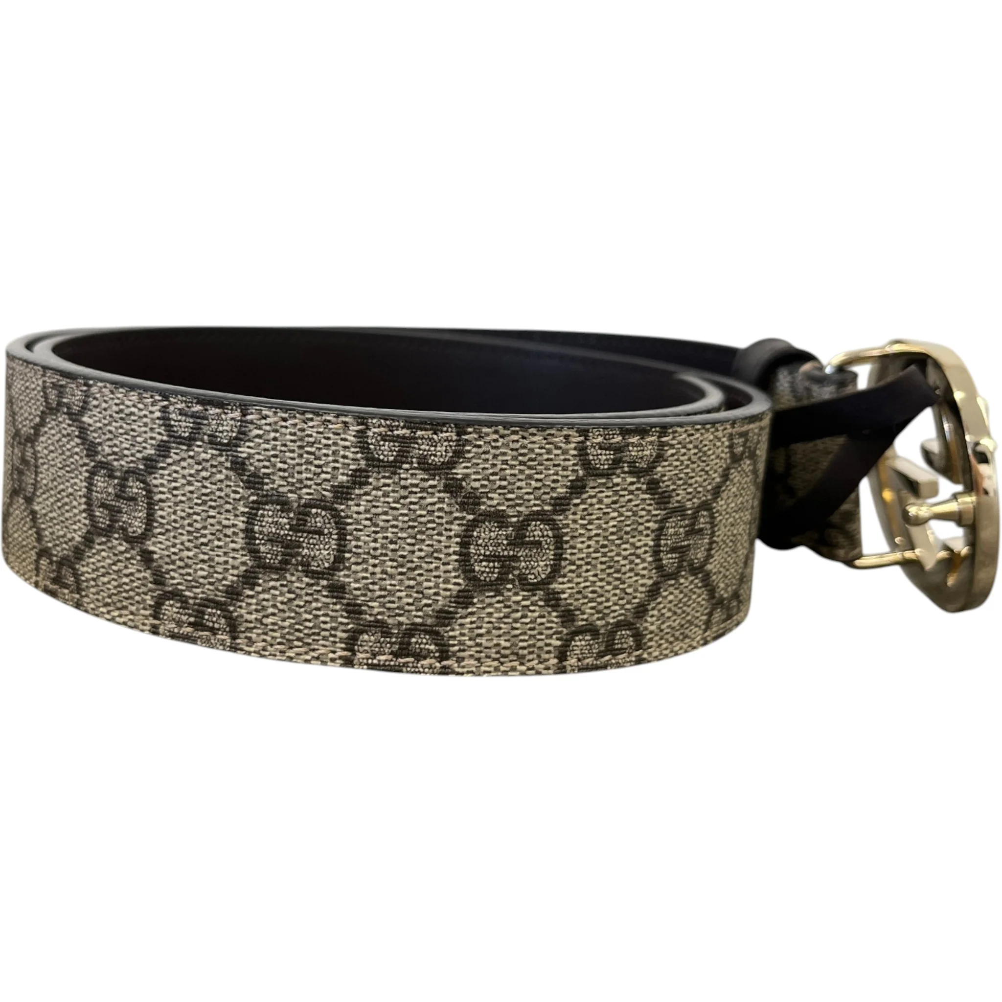 Men's Gg Supreme Belt Beige Size 75CM / UK 6 - Image 3