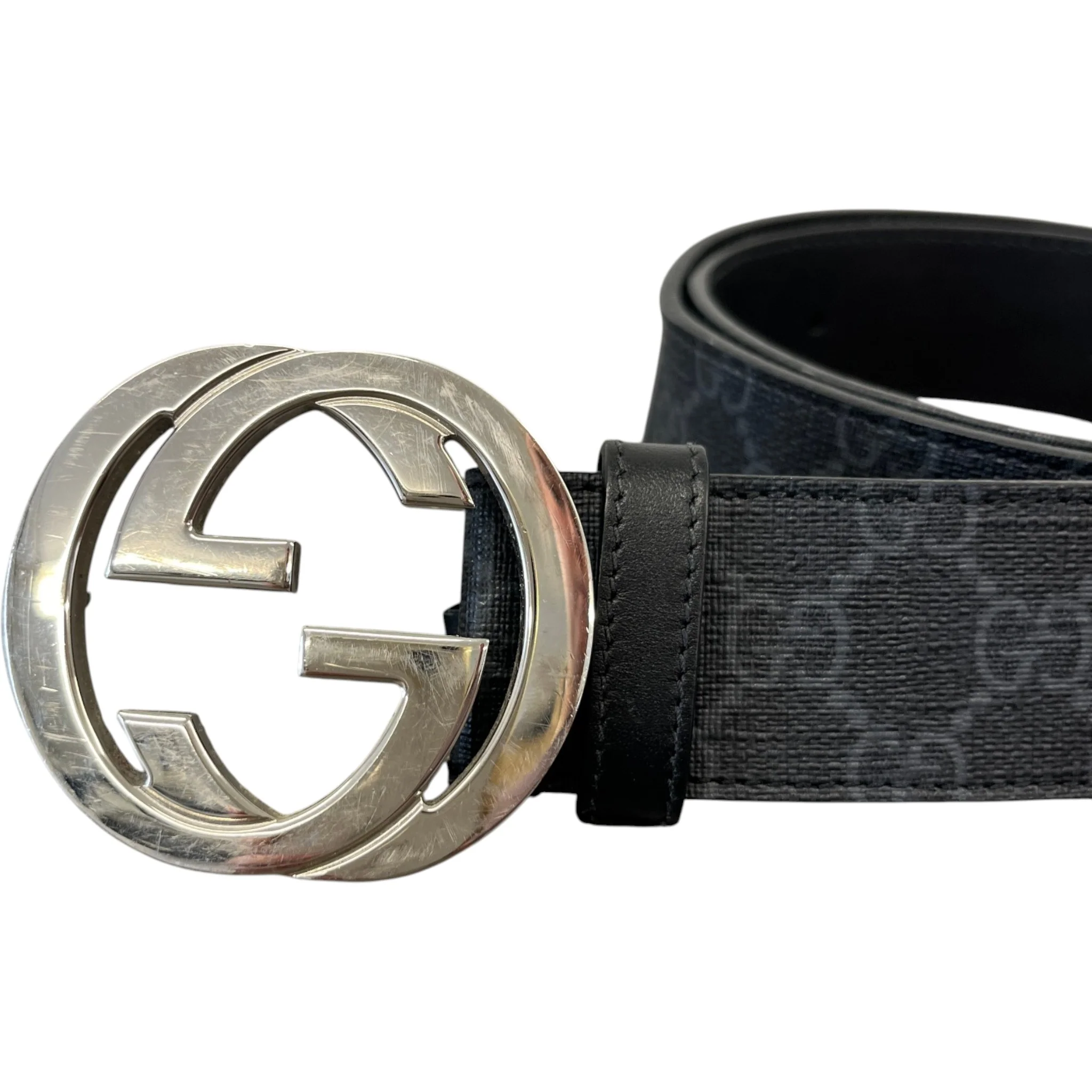 Men's Gg Supreme Belt Black Size Waist 34" - Image 5