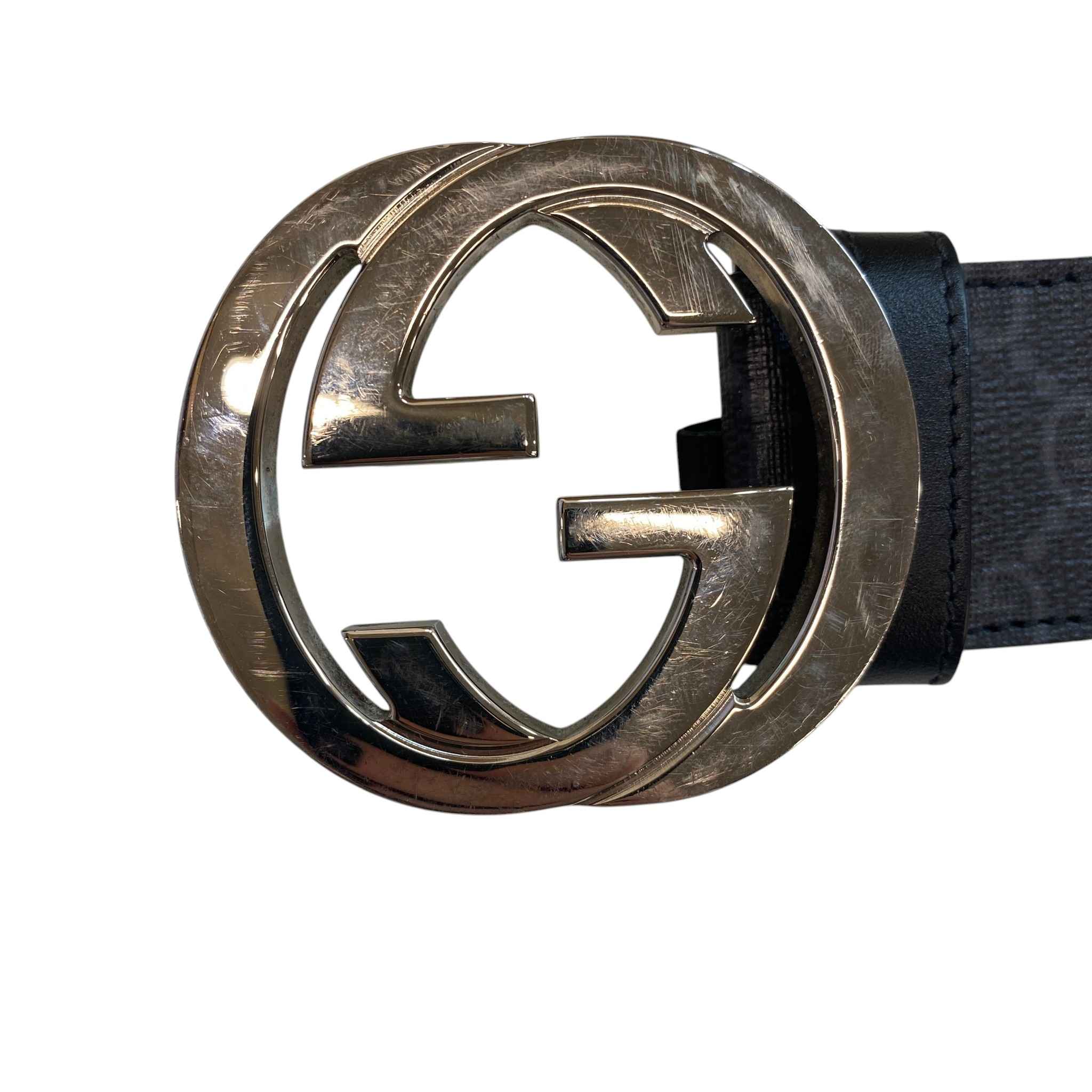 Men's Gg Supreme Belt Black Size Waist 34" - Image 7