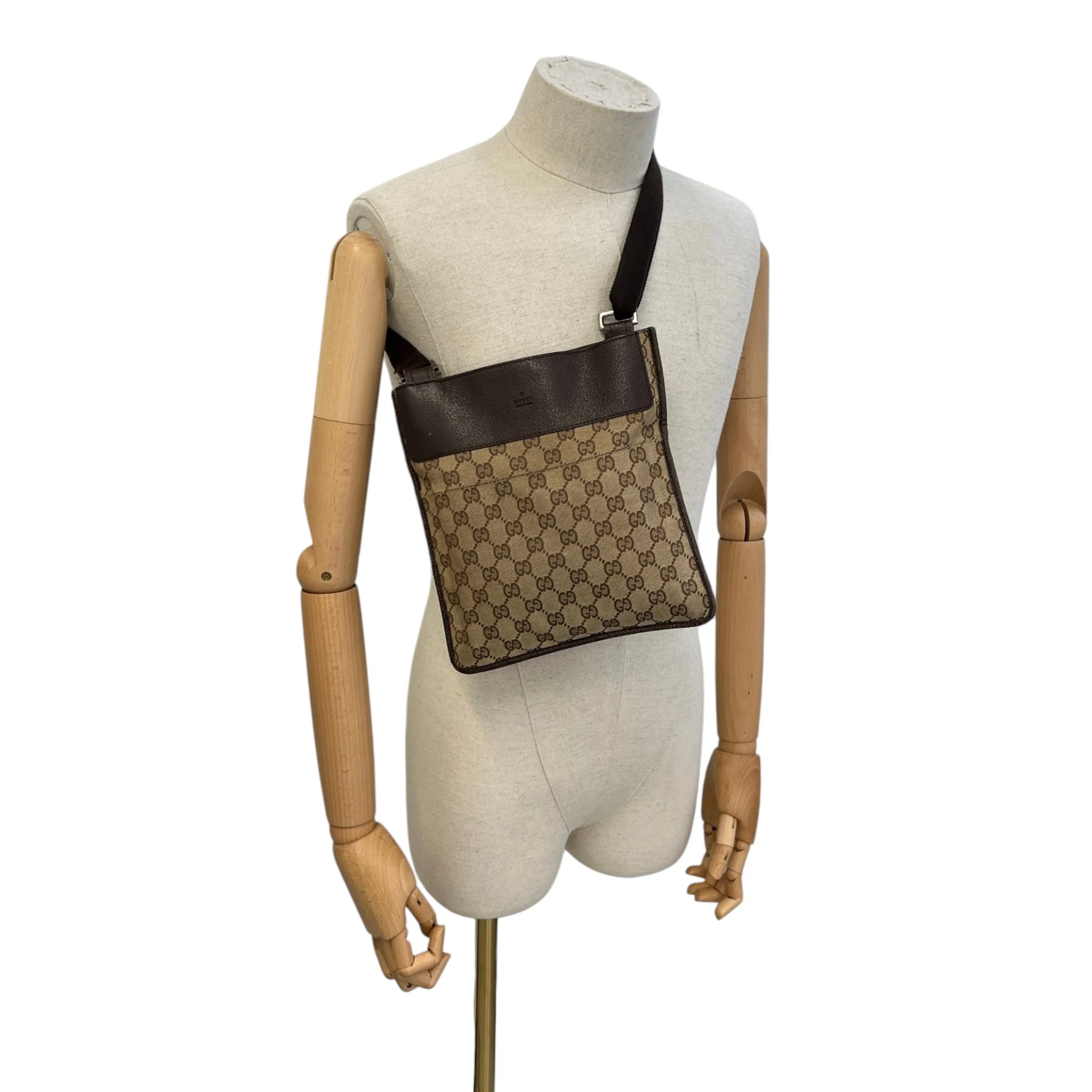 Men's Gg Supreme Crossbody Bag Brown - Image 2