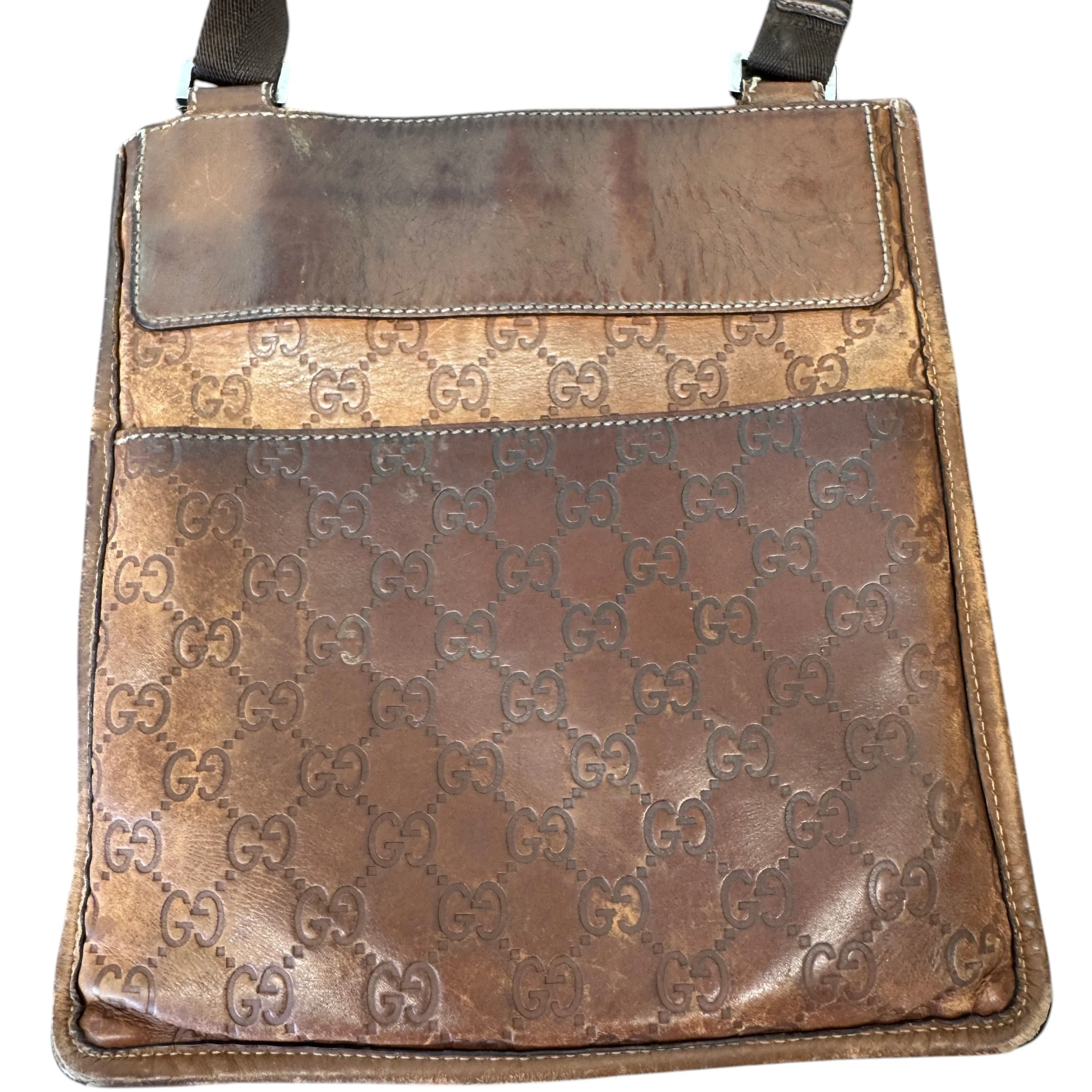 Men's Gg Supreme Crossbody Bag Brown - Image 3