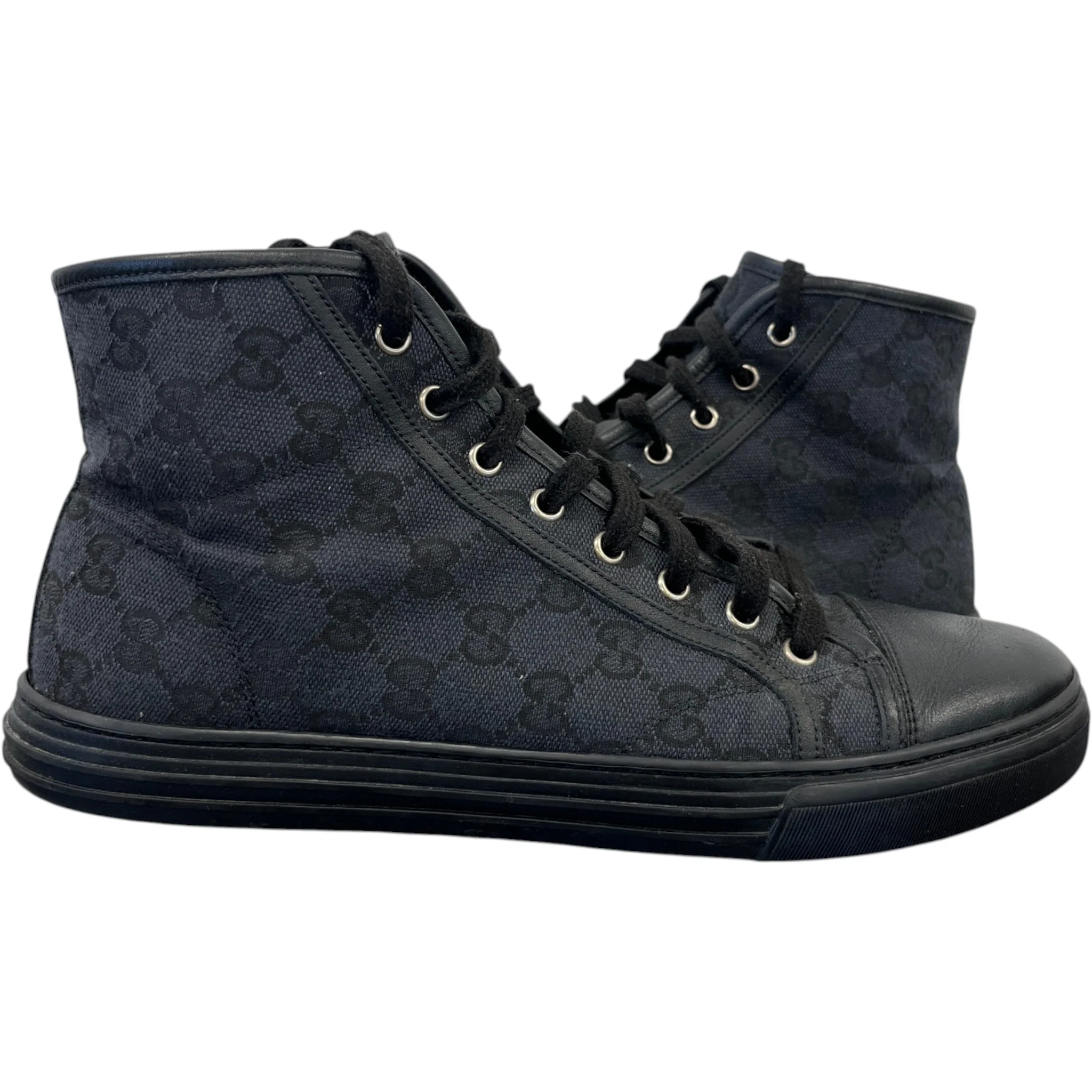Men's Gg Supreme High Trainers Black Size EU 42 / UK 8 - Image 3