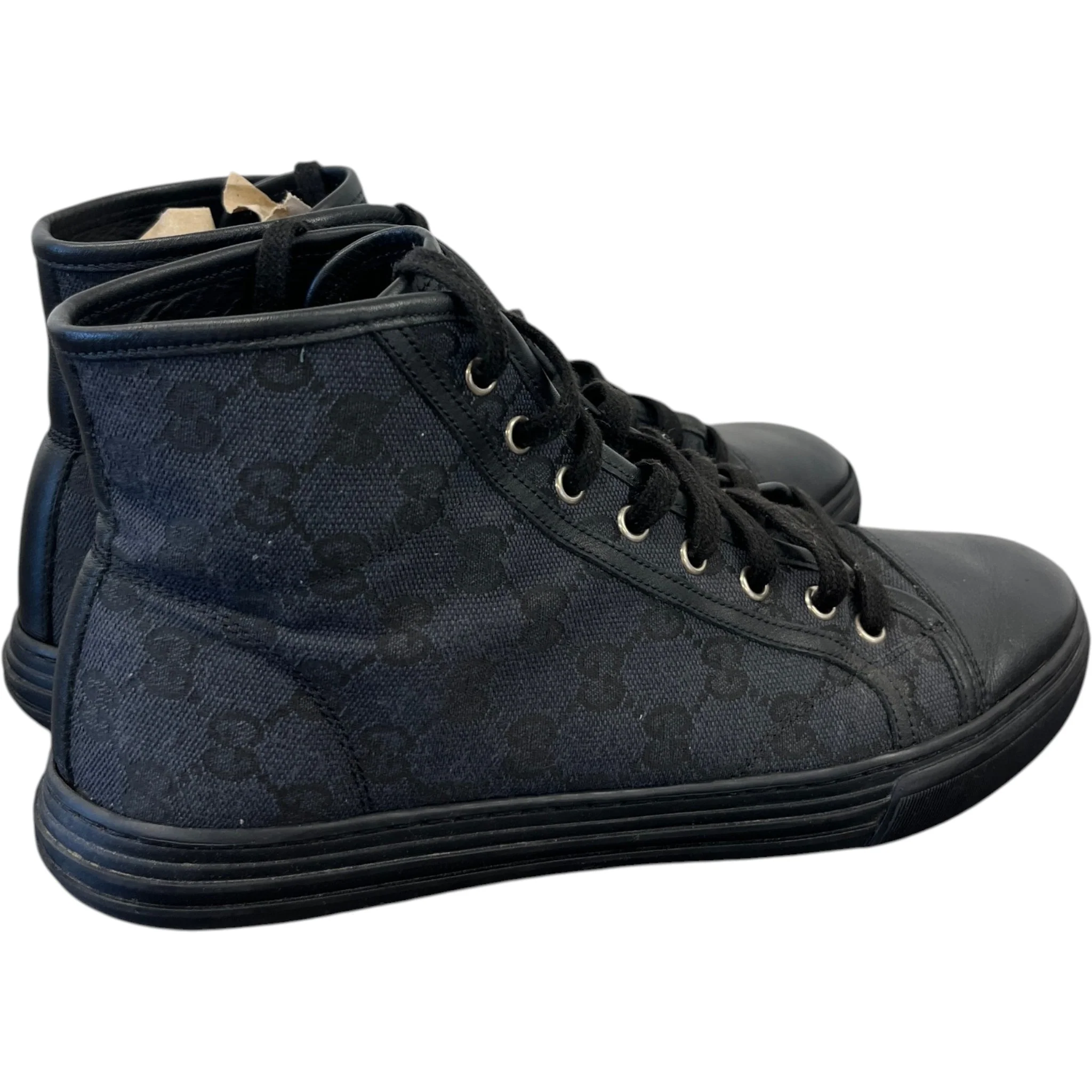 Men's Gg Supreme High Trainers Black Size EU 42 / UK 8 - Image 8