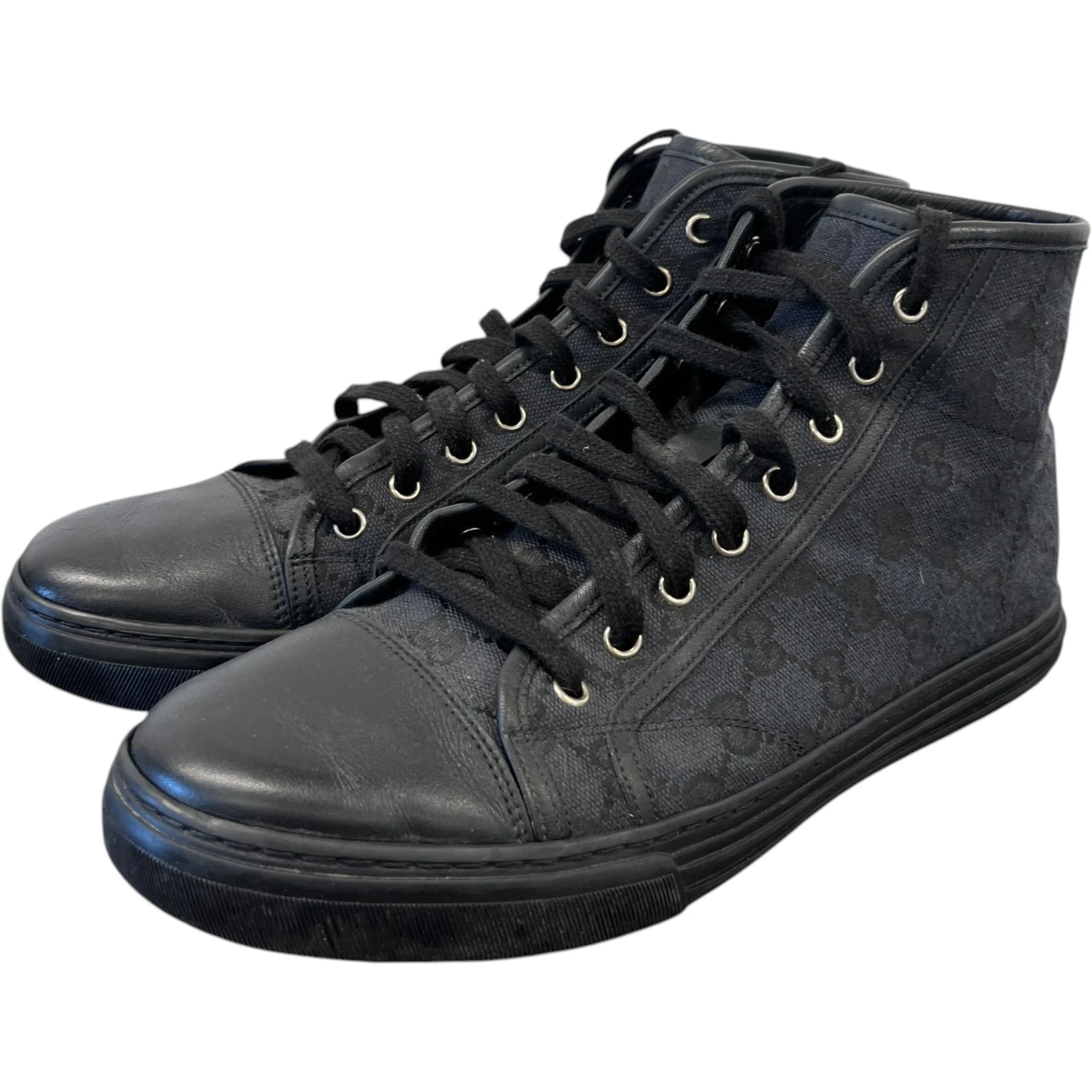 Men's Gg Supreme High Trainers Black Size EU 42 / UK 8 - Image 9