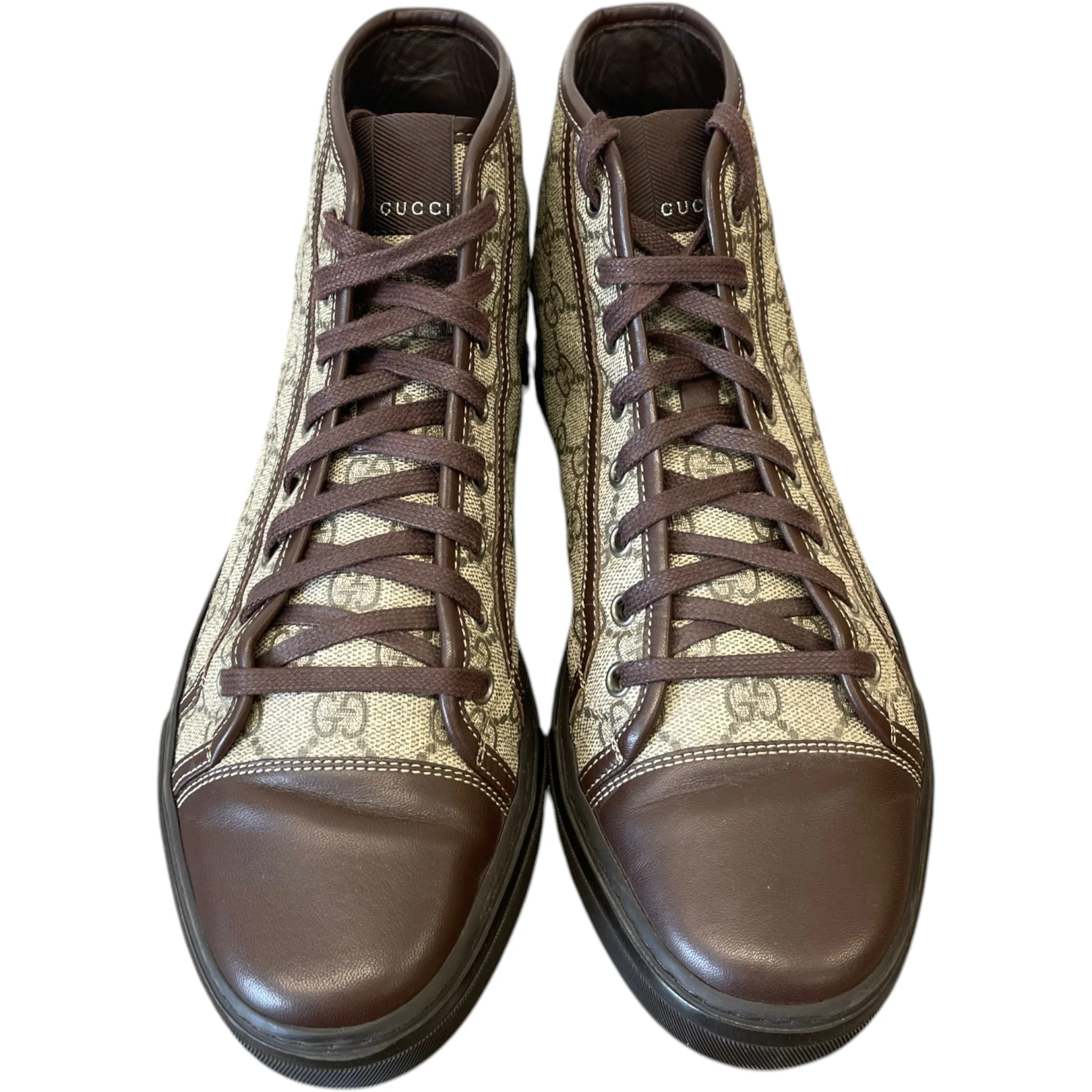 Men's Gg Supreme High Trainers Brown Size EU 41.5 / UK 7.5 - Image 7