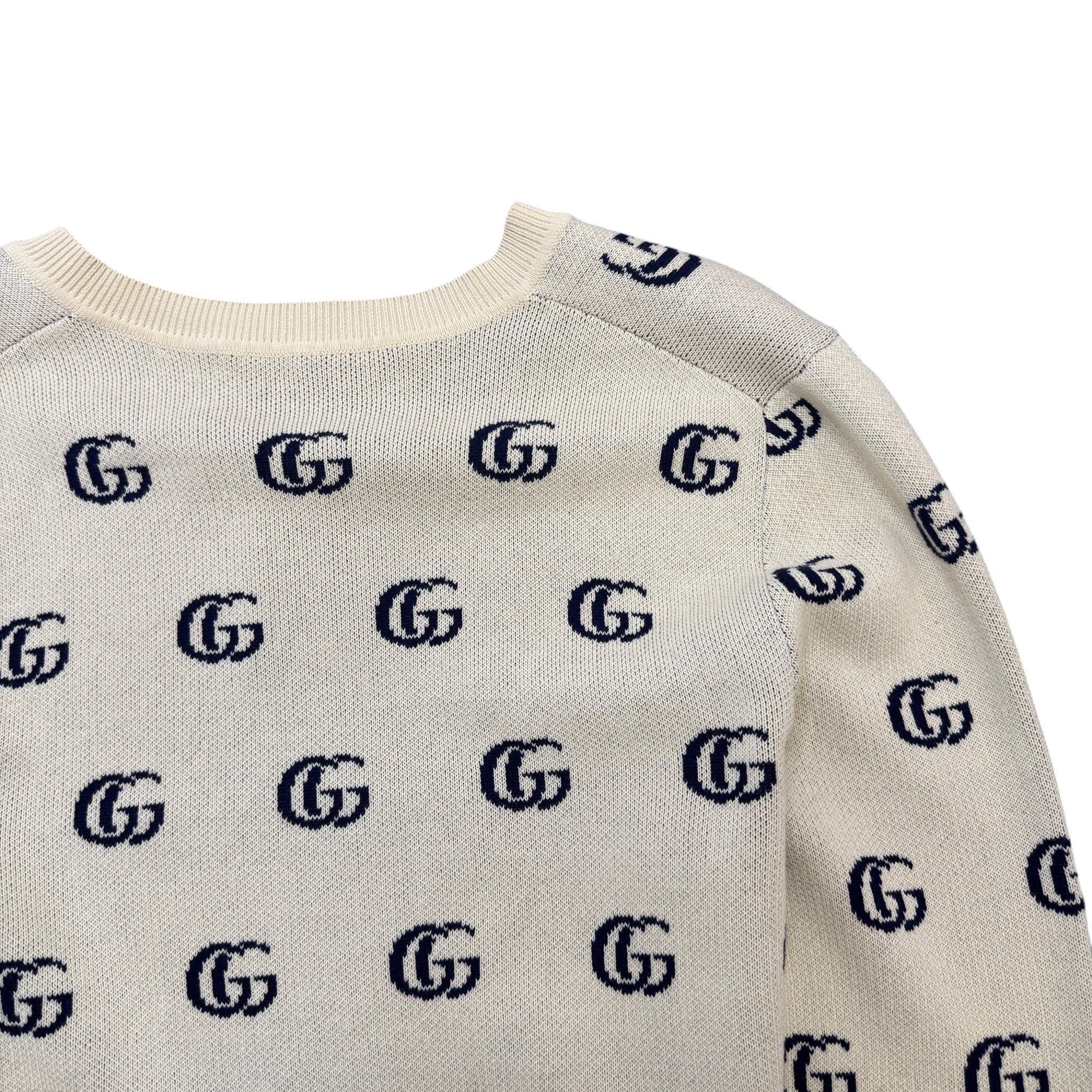 Men's Gg Supreme Jumper Beige Size S - Image 5