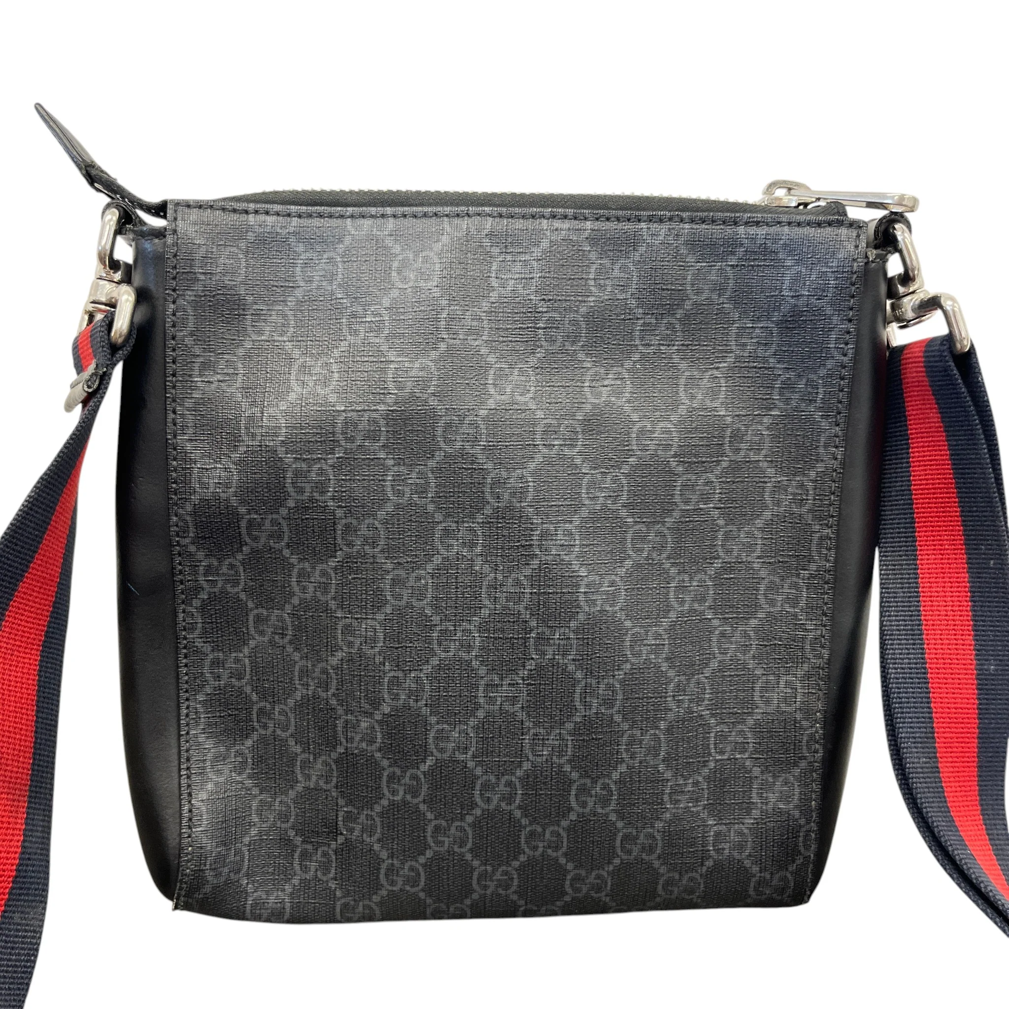 Men's Gg Supreme Messenger Bag Black - Image 3