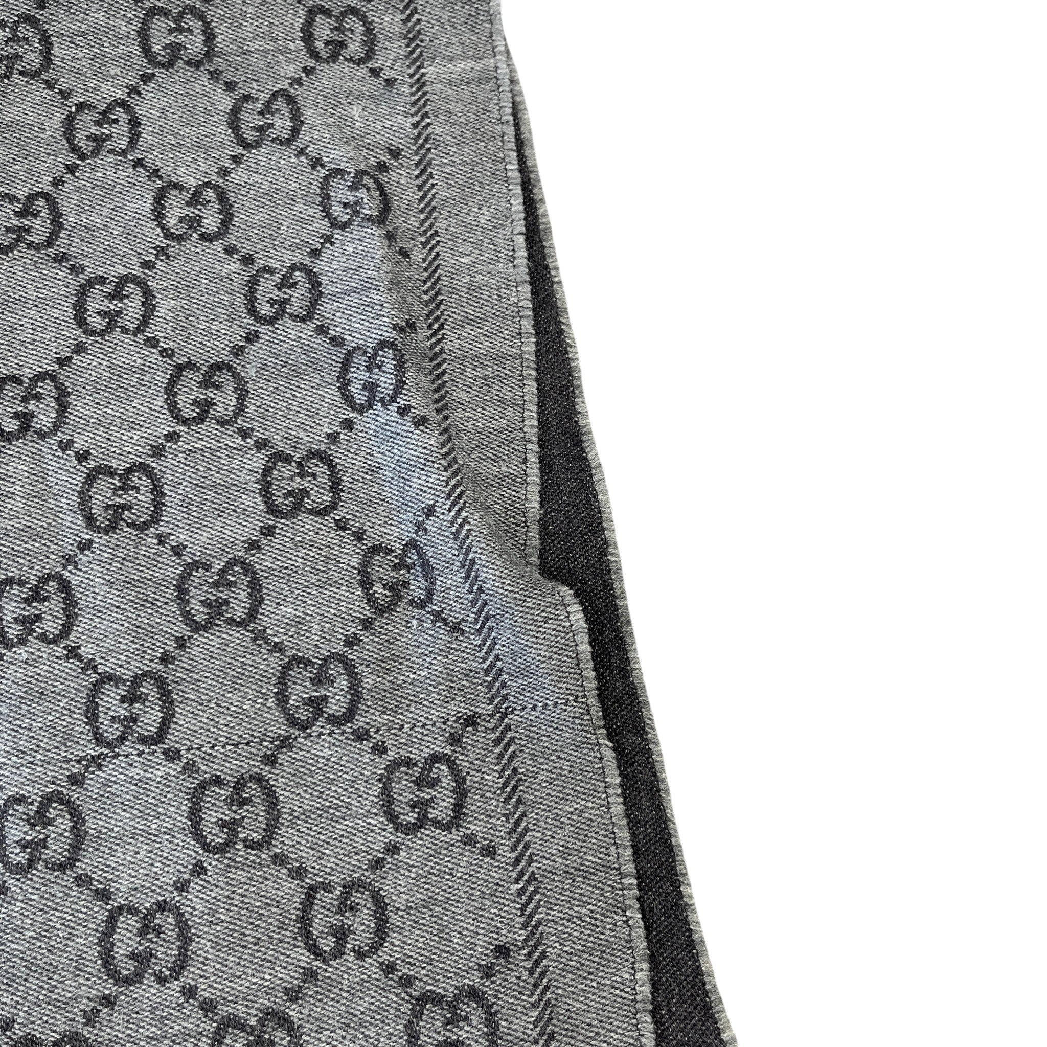 Men's Gg Supreme Scarf Grey - Image 8