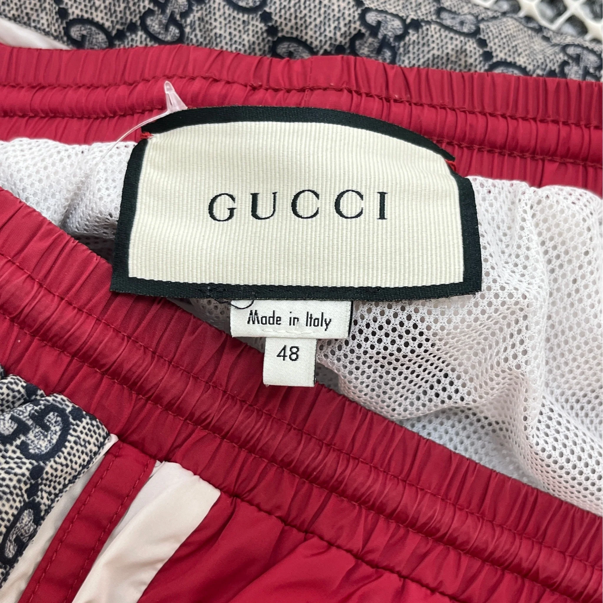 Men's Gg Supreme Swim Shorts Red Size W32 / IT 48 - Image 5