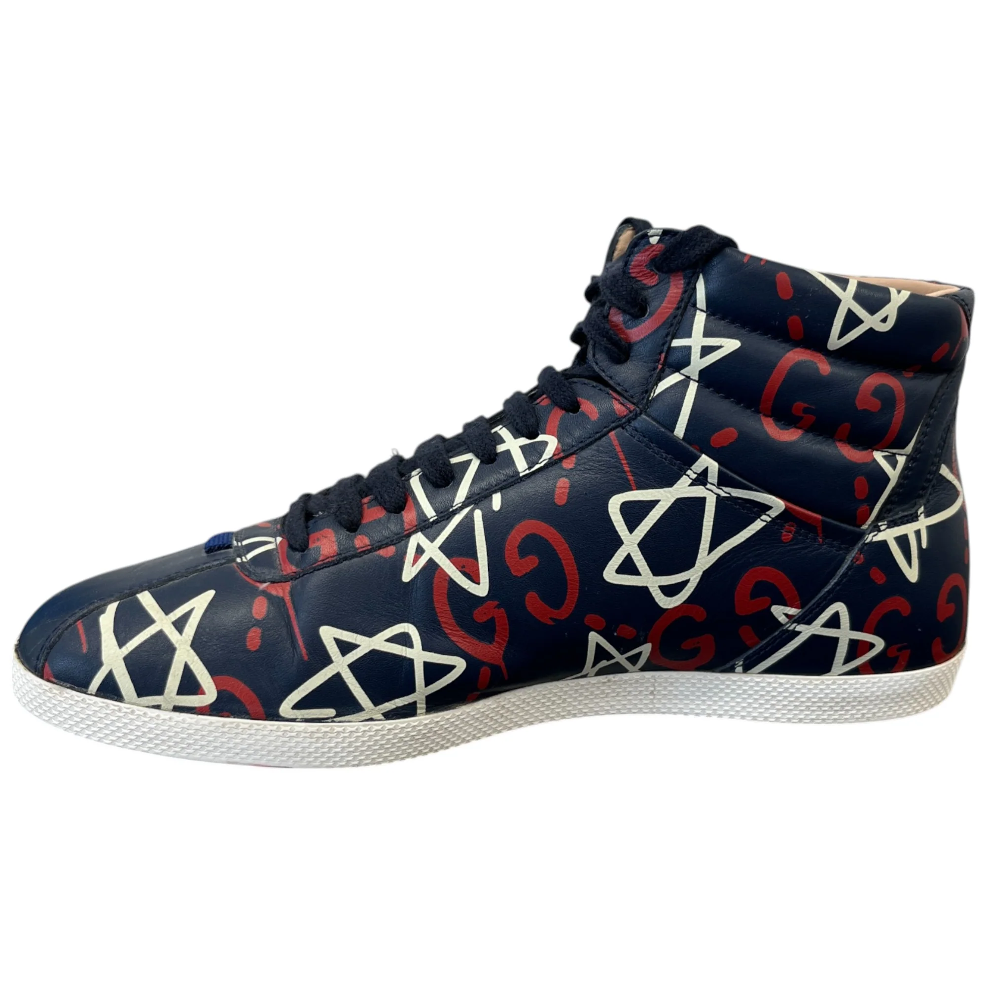 Men's Ghost Logo High Trainers Navy Size EU 40 / UK 6 - Image 2