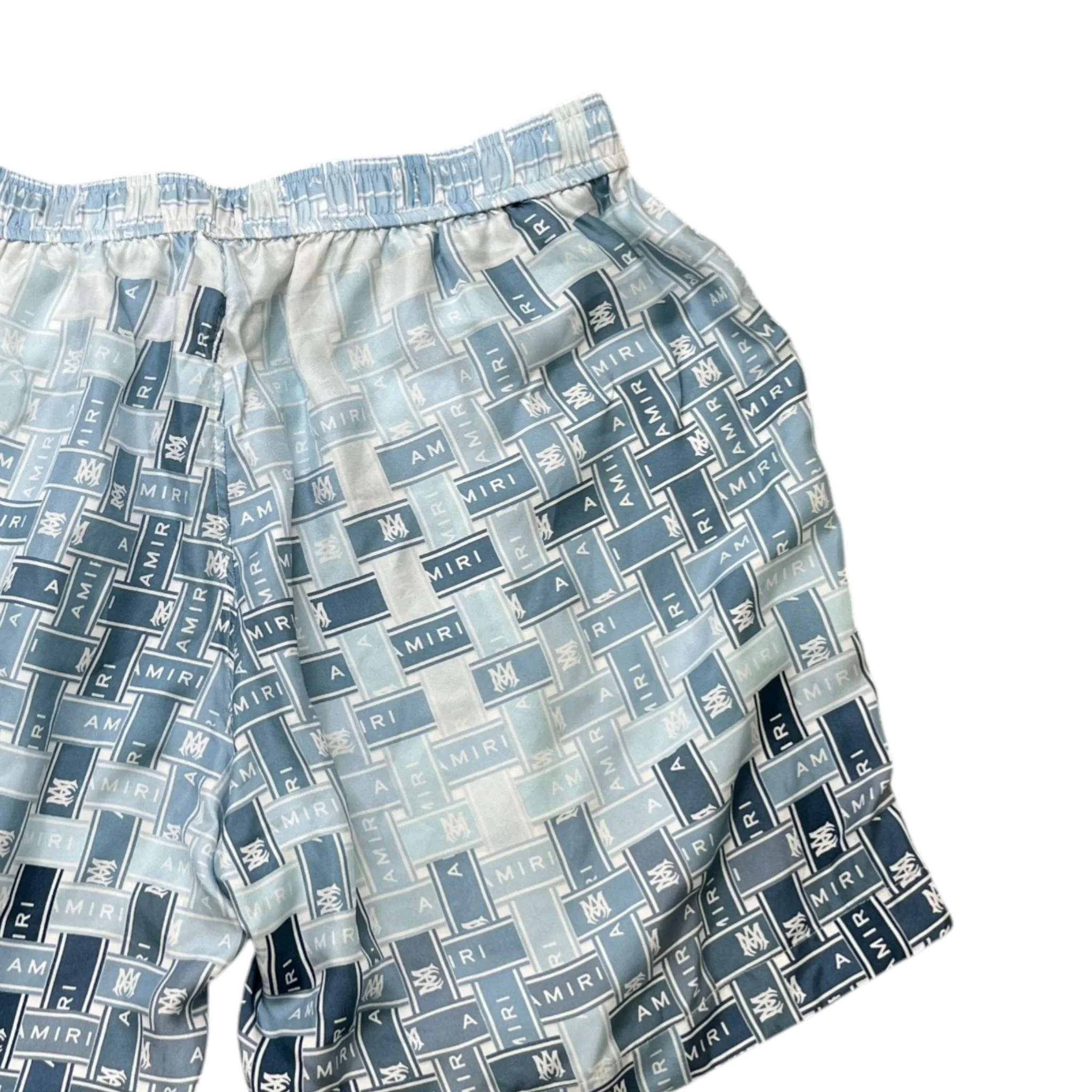 Men's Gradient Tape Shorts Blue Size Waist 34" - Image 4